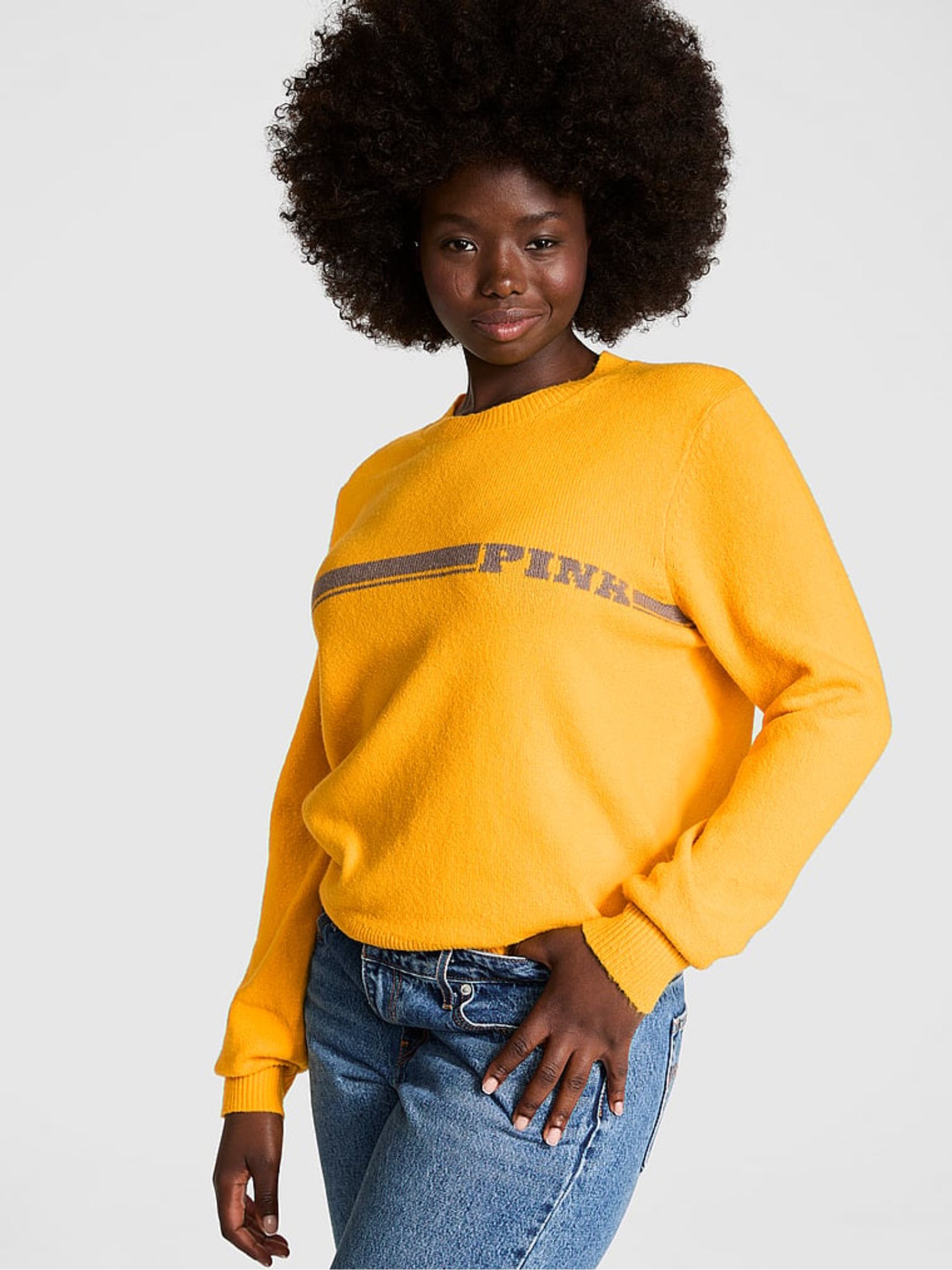 Yellow Gold Glow Crewneck Jumper - Image 1 of 3