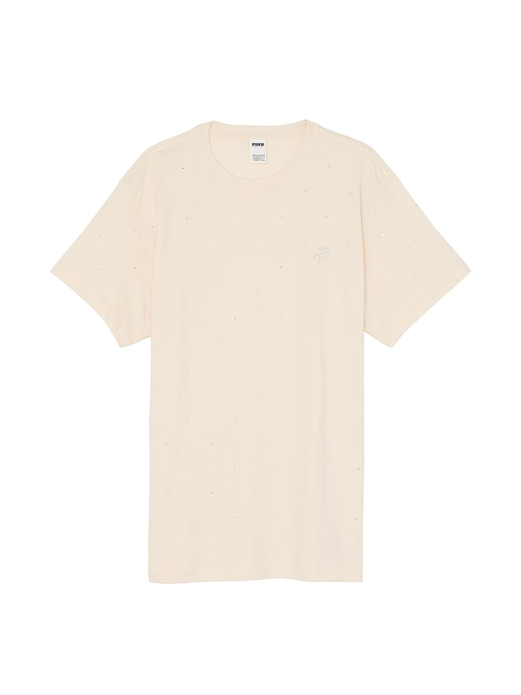 White Shell Short Sleeve Oversized T-Shirt - Image 3 of 3