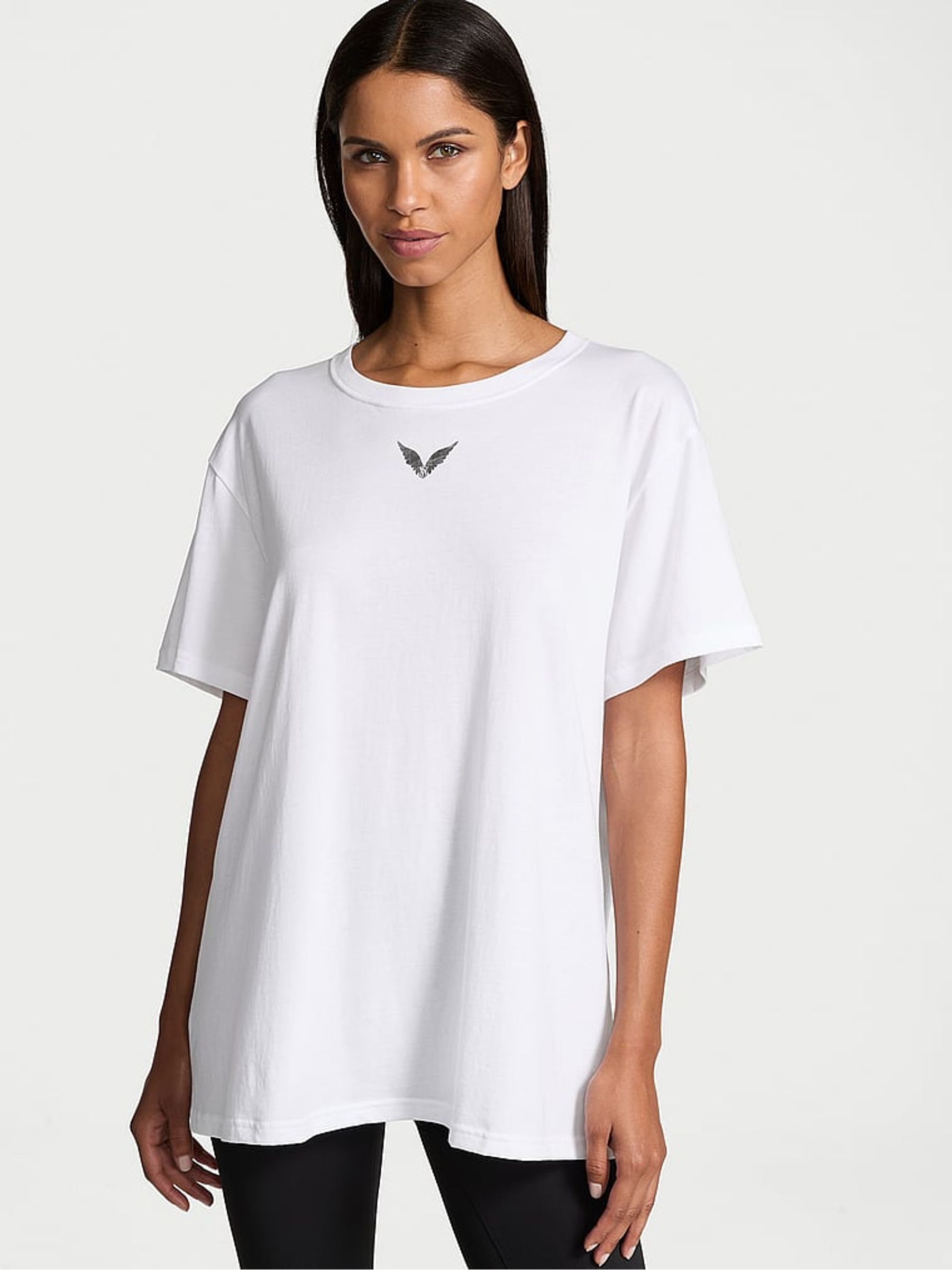 White Fashion Show '24 Oversized Cotton T-Shirt - Image 2 of 5