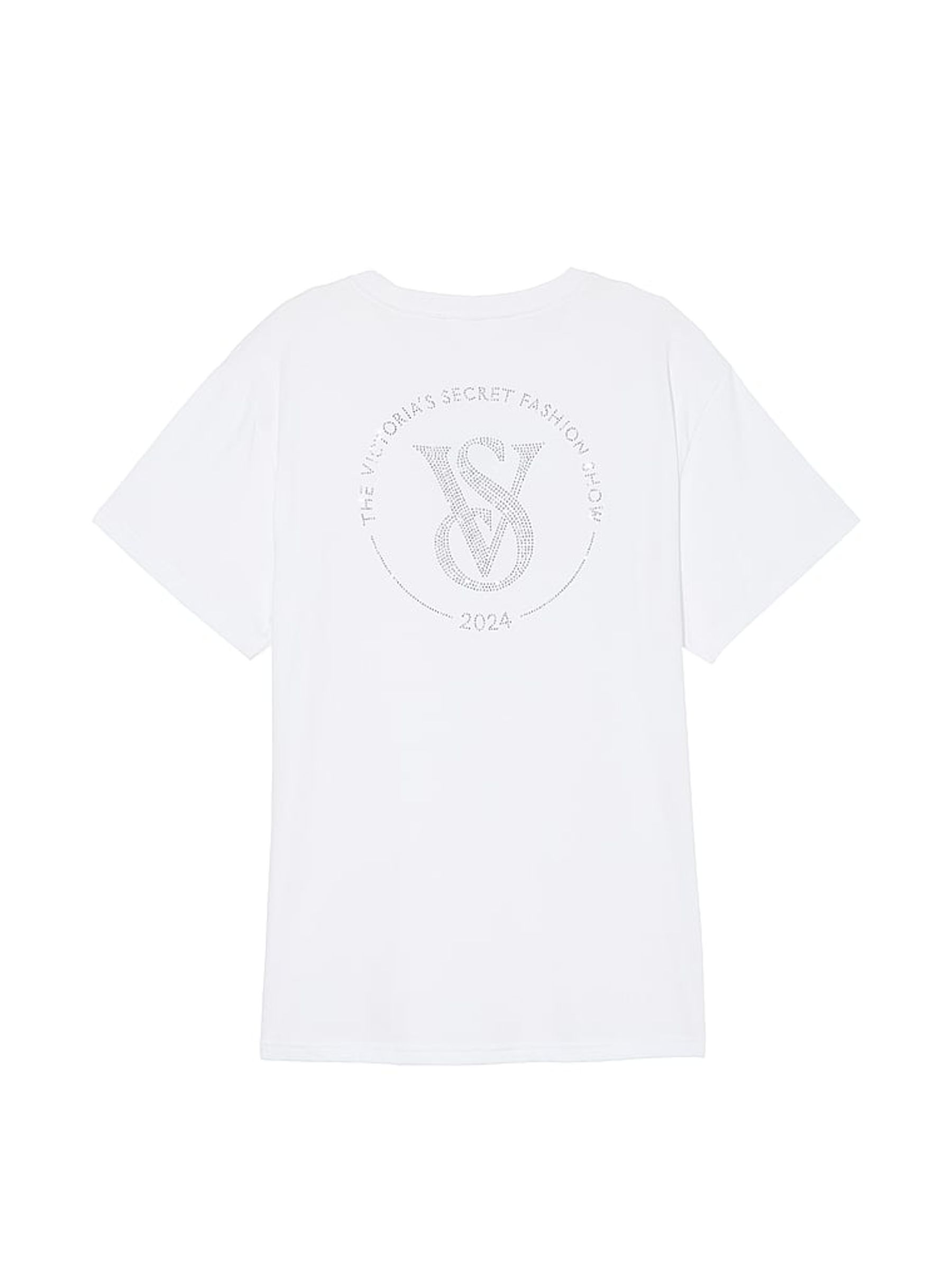 White Fashion Show '24 Oversized Cotton T-Shirt - Image 5 of 5