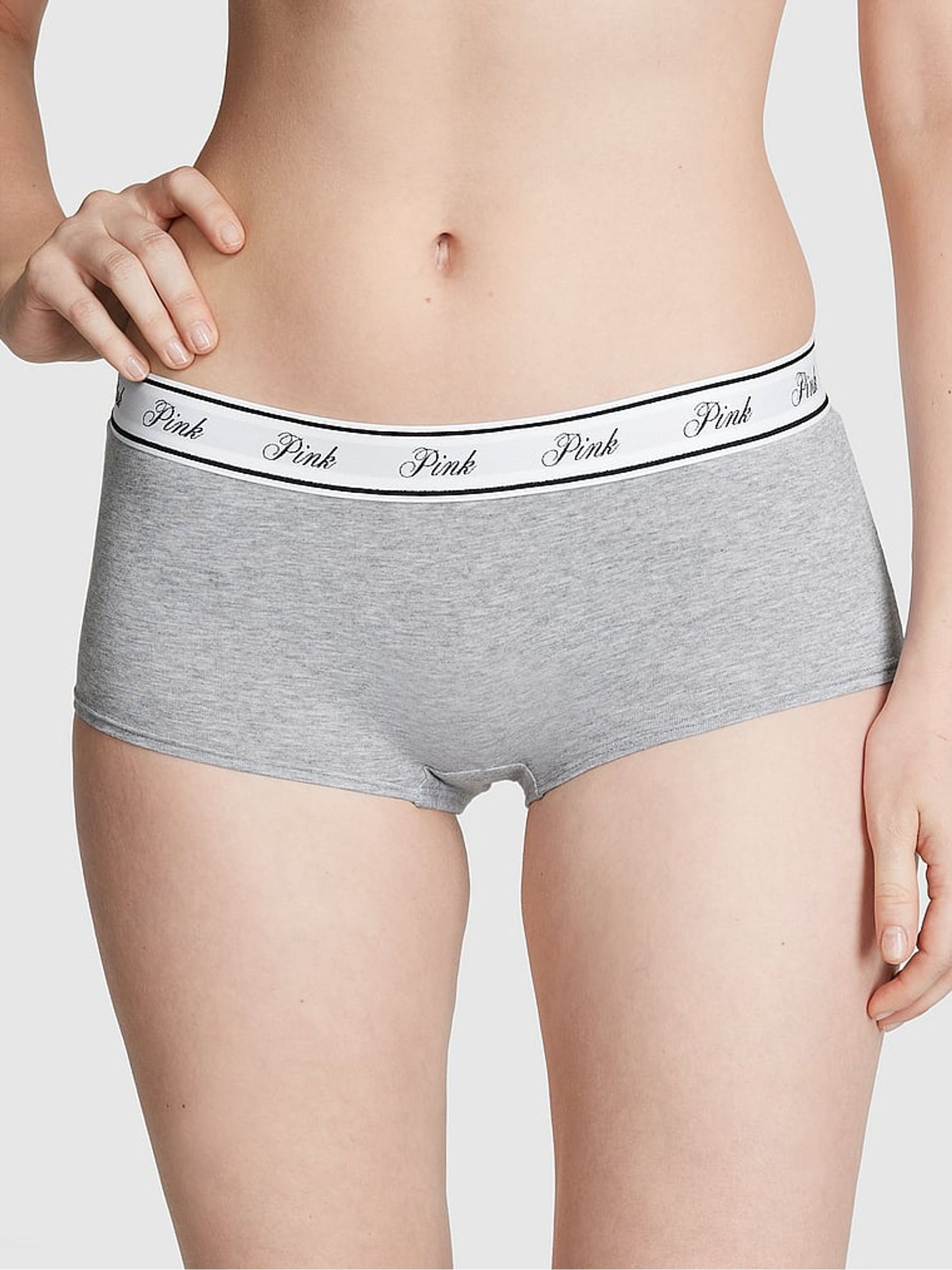 Black/Purple/White/Grey Short Logo 5 Pack Knickers - Image 2 of 3