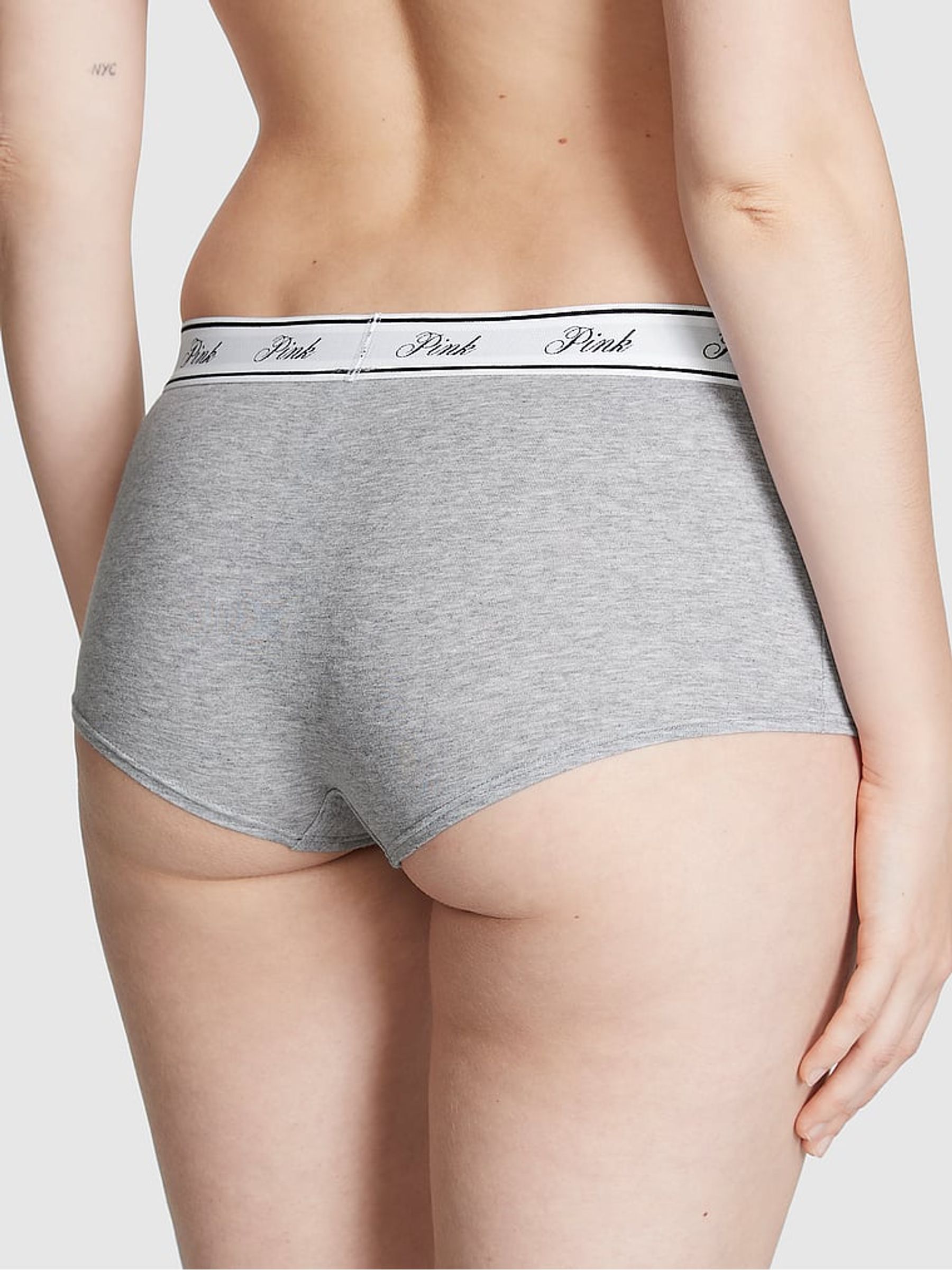 Black/Purple/White/Grey Short Logo 5 Pack Knickers - Image 3 of 3
