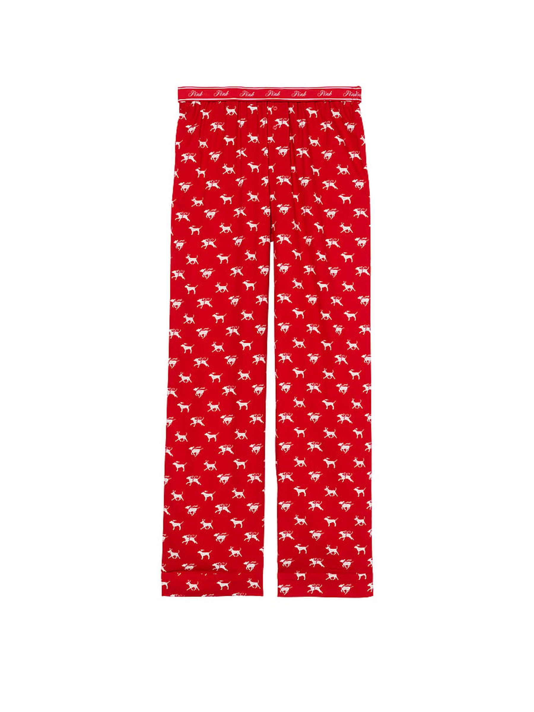 Vermillion Red Trouser Pyjama Bottoms - Image 3 of 3