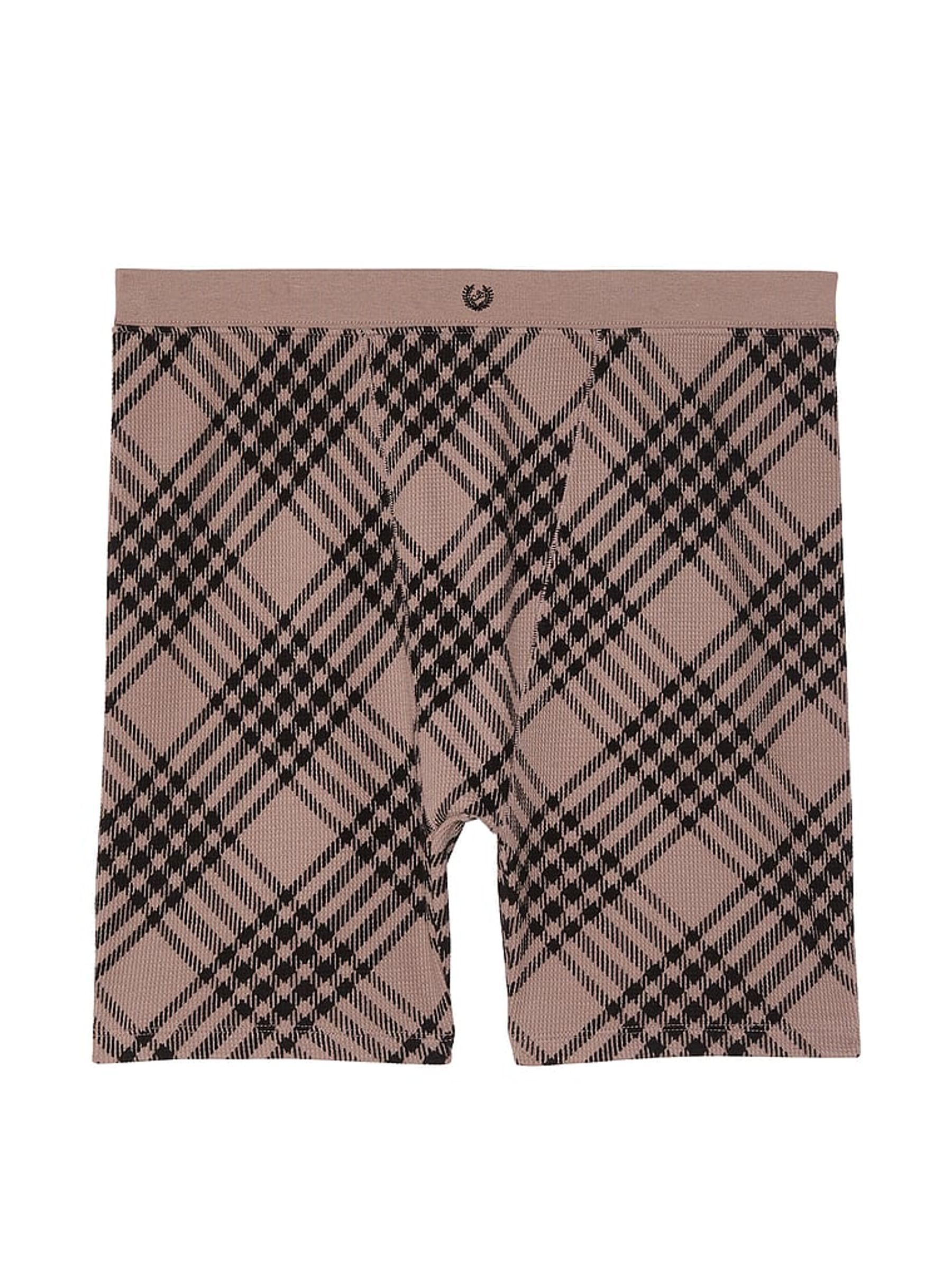 Iced Coffee Brown Thermal Boxer Pyjama Shorts - Image 3 of 3