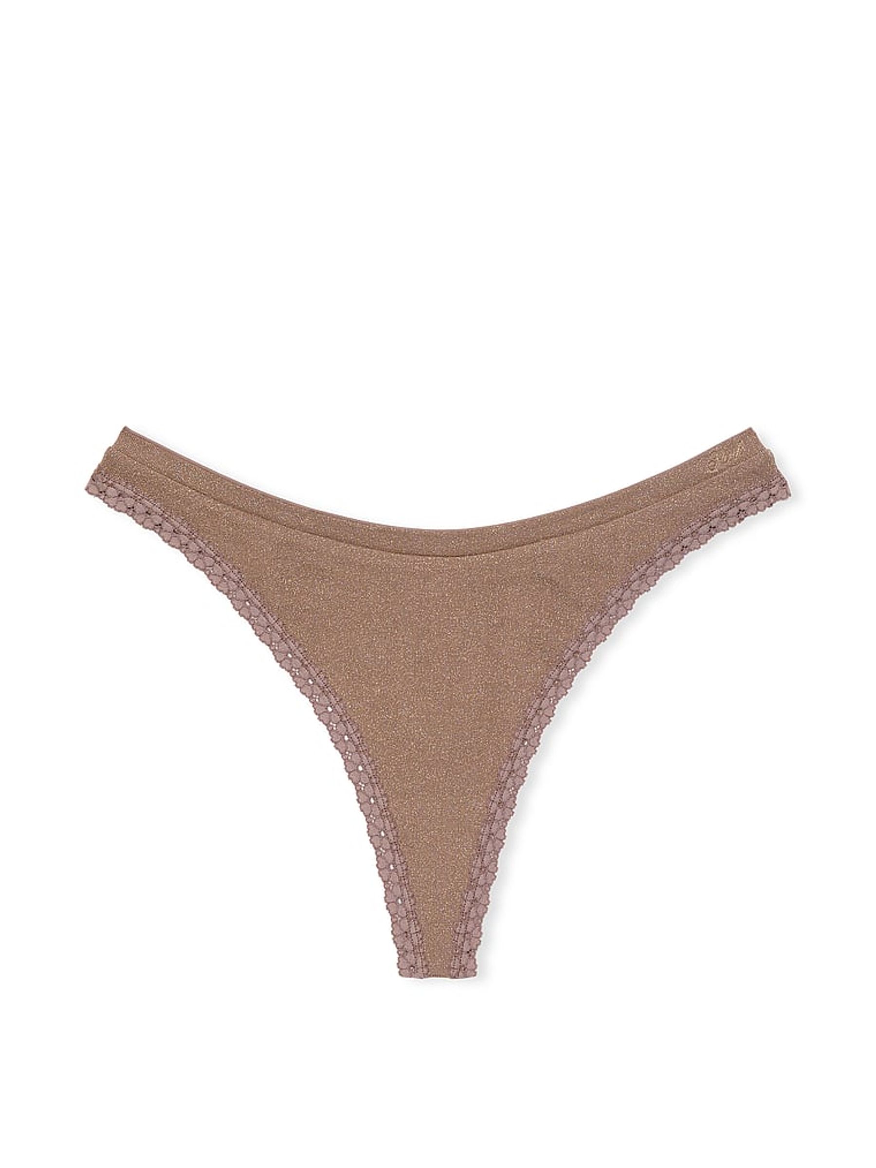 Iced Coffee Brown Thong Seamless Knickers - Image 3 of 3