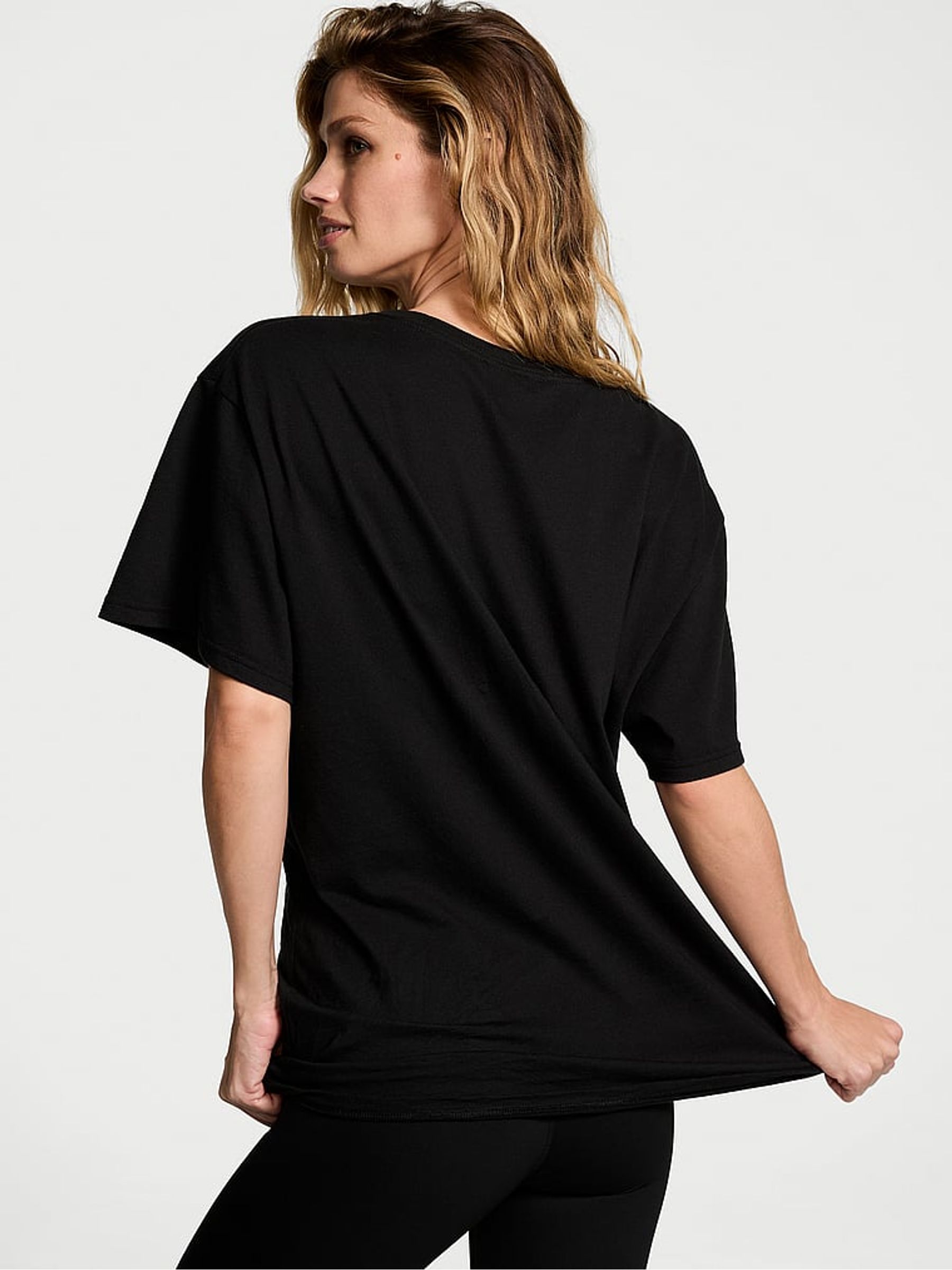 Black Fashion Show '24 Oversized Cotton T-Shirt - Image 3 of 4