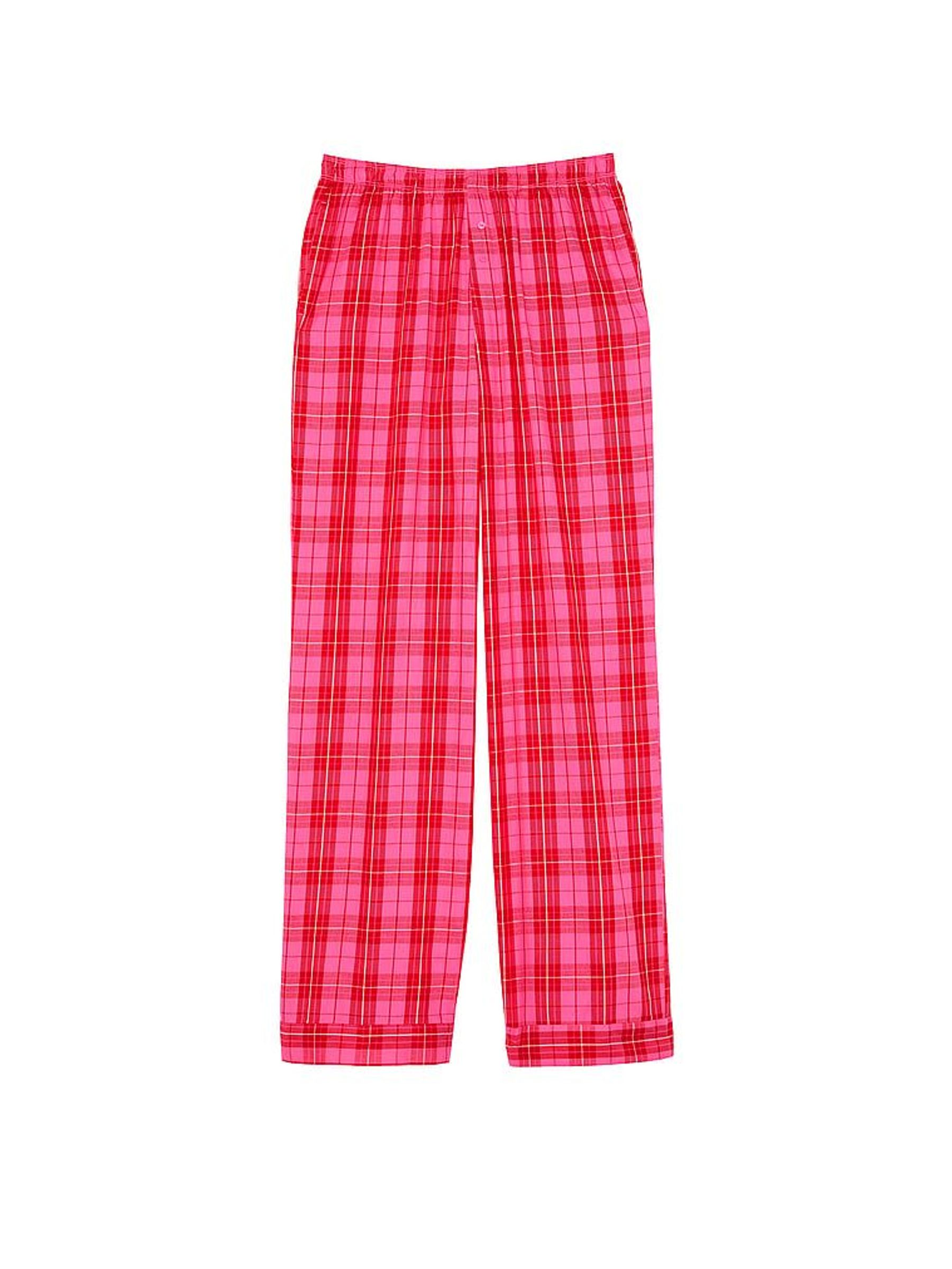 Pink Rose Plaid Trouser Pyjama Bottoms - Image 3 of 4