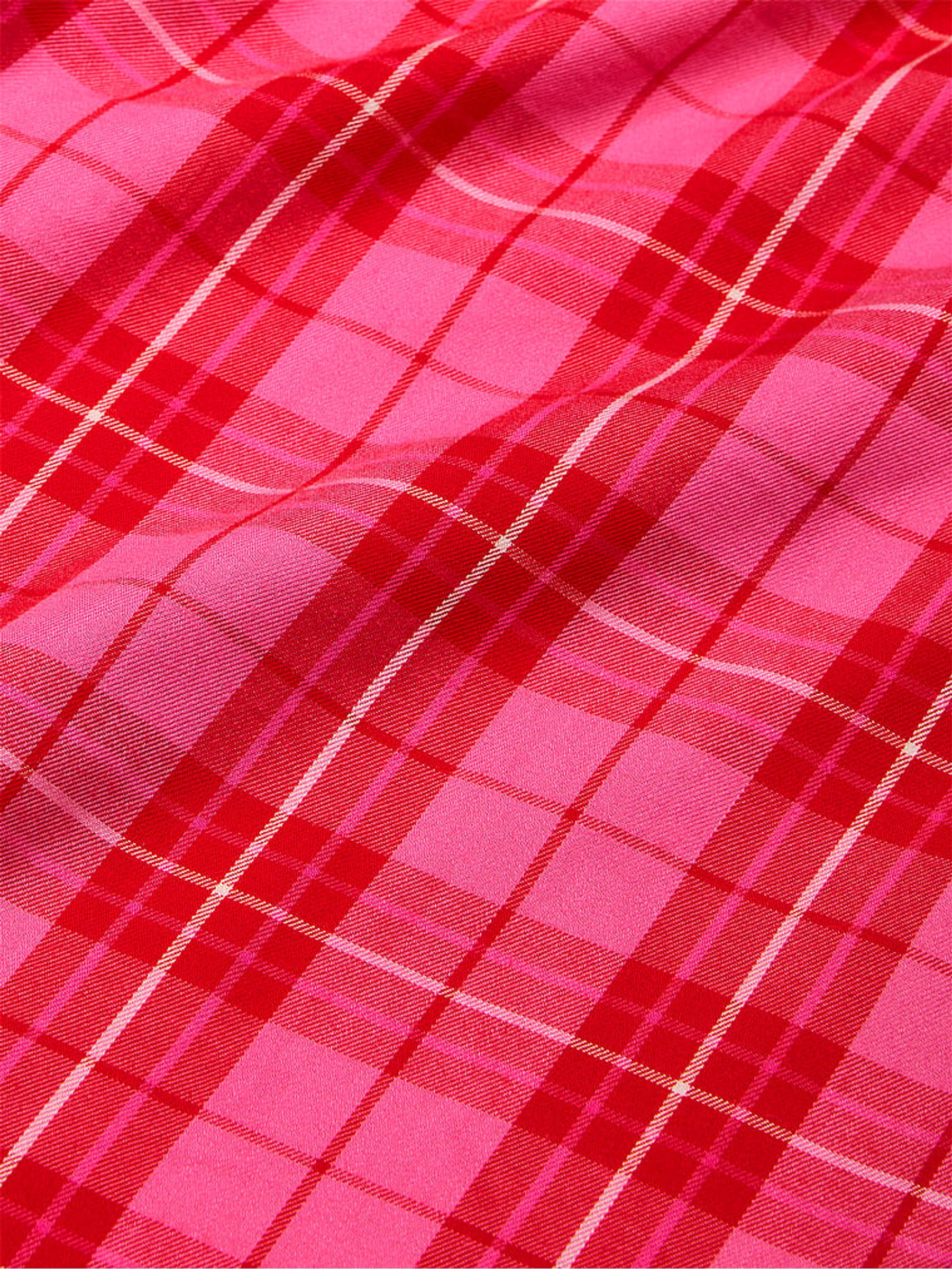 Pink Rose Plaid Trouser Pyjama Bottoms - Image 4 of 4