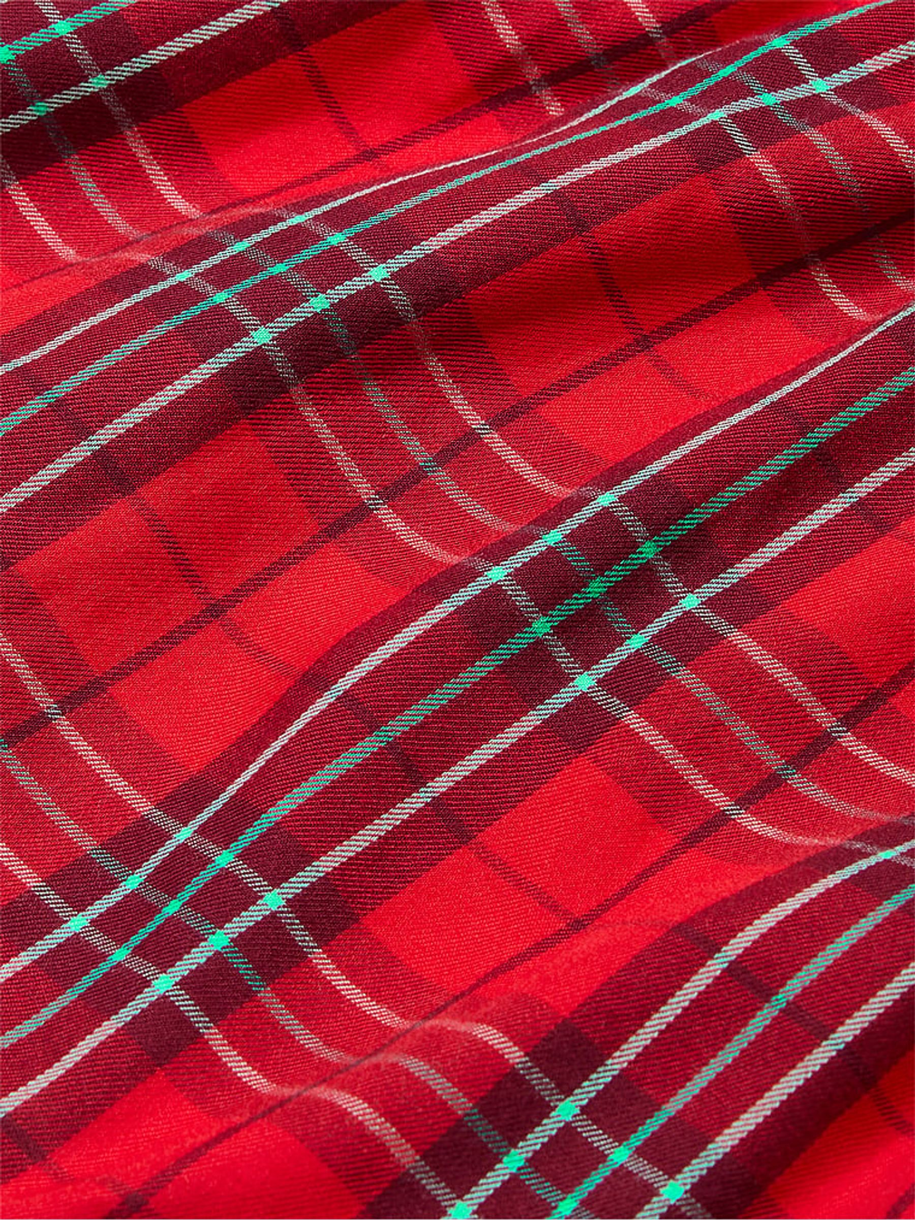 Vermillion Red Plaid Short Pyjama Bottoms - Image 4 of 4