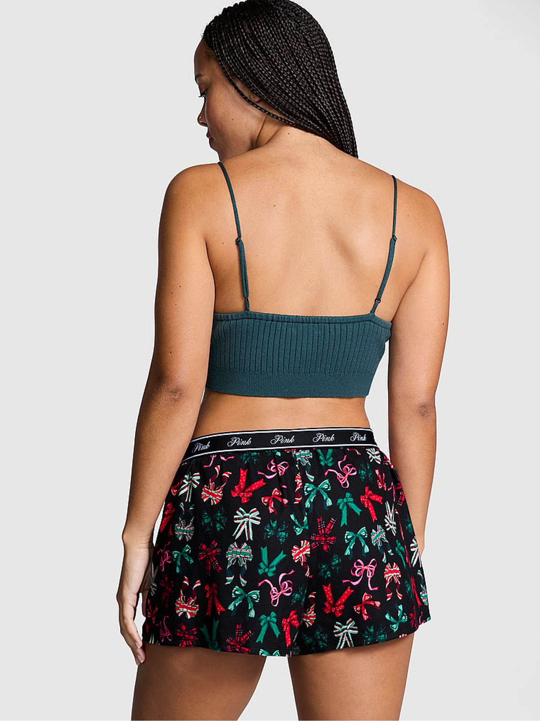 Black Bow Short Pyjama Bottoms - Image 2 of 3