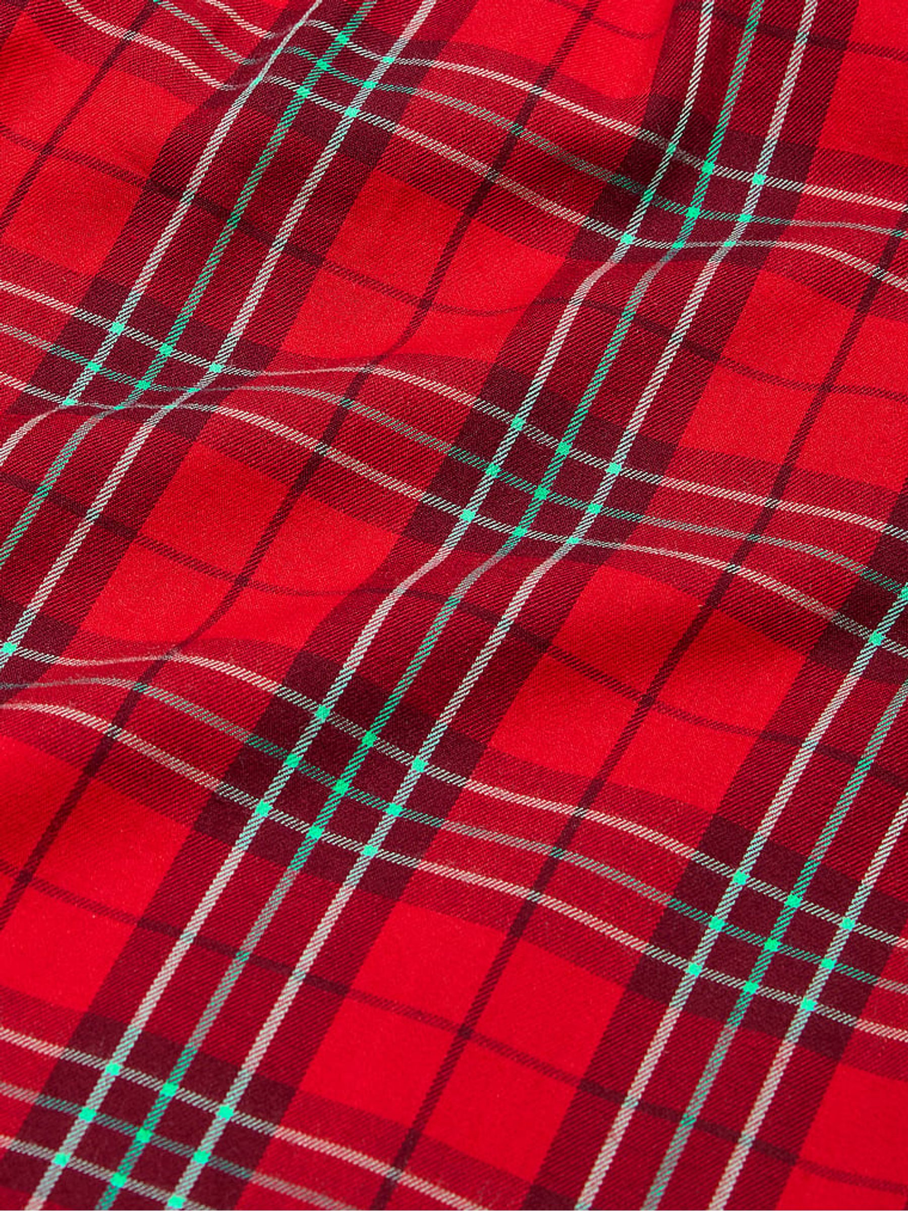 Sangria Red Plaid Trouser Pyjama Bottoms - Image 4 of 4