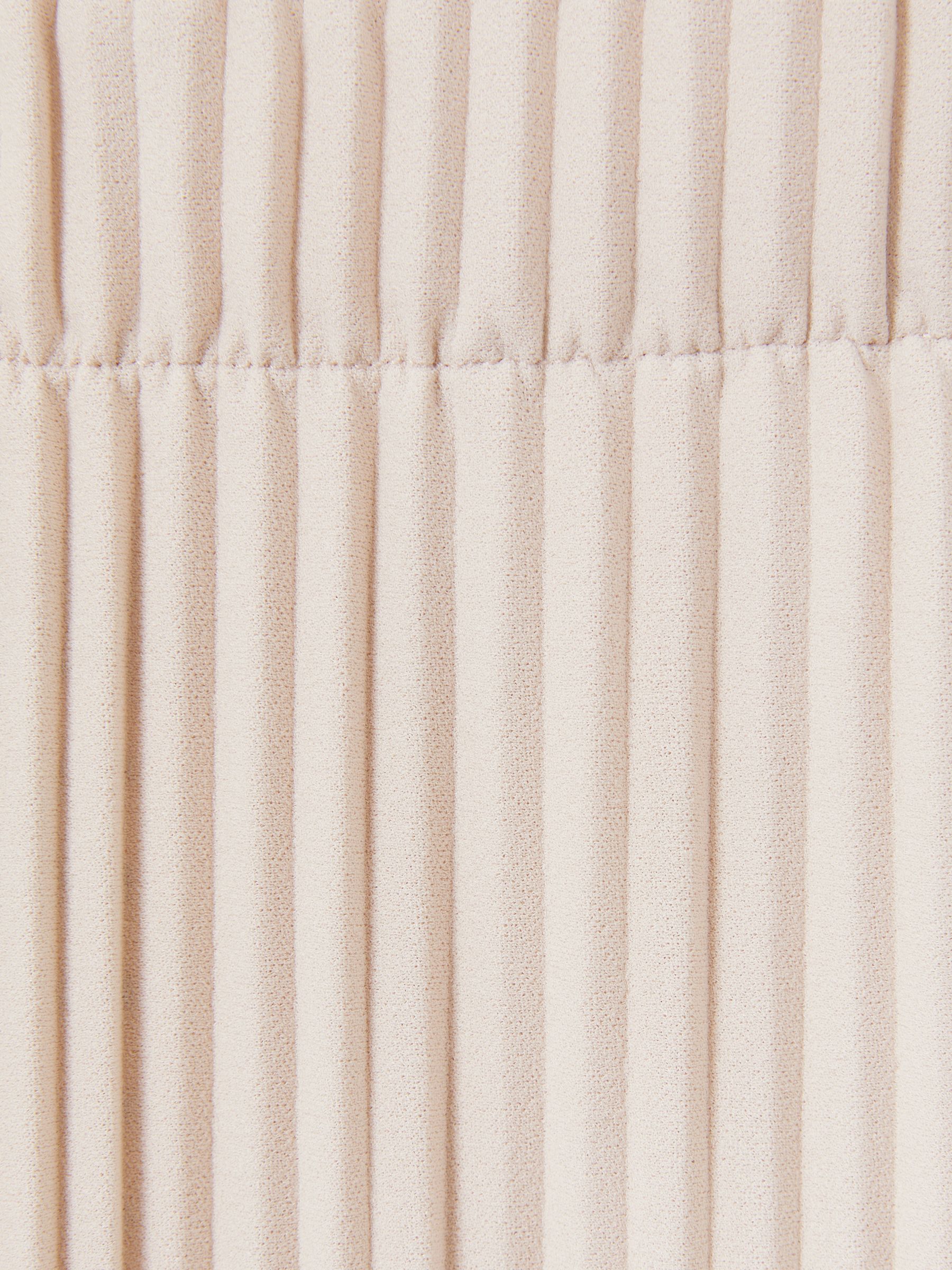 Pleated Jersey Midi Skirt in Stone - Image 6 of 6