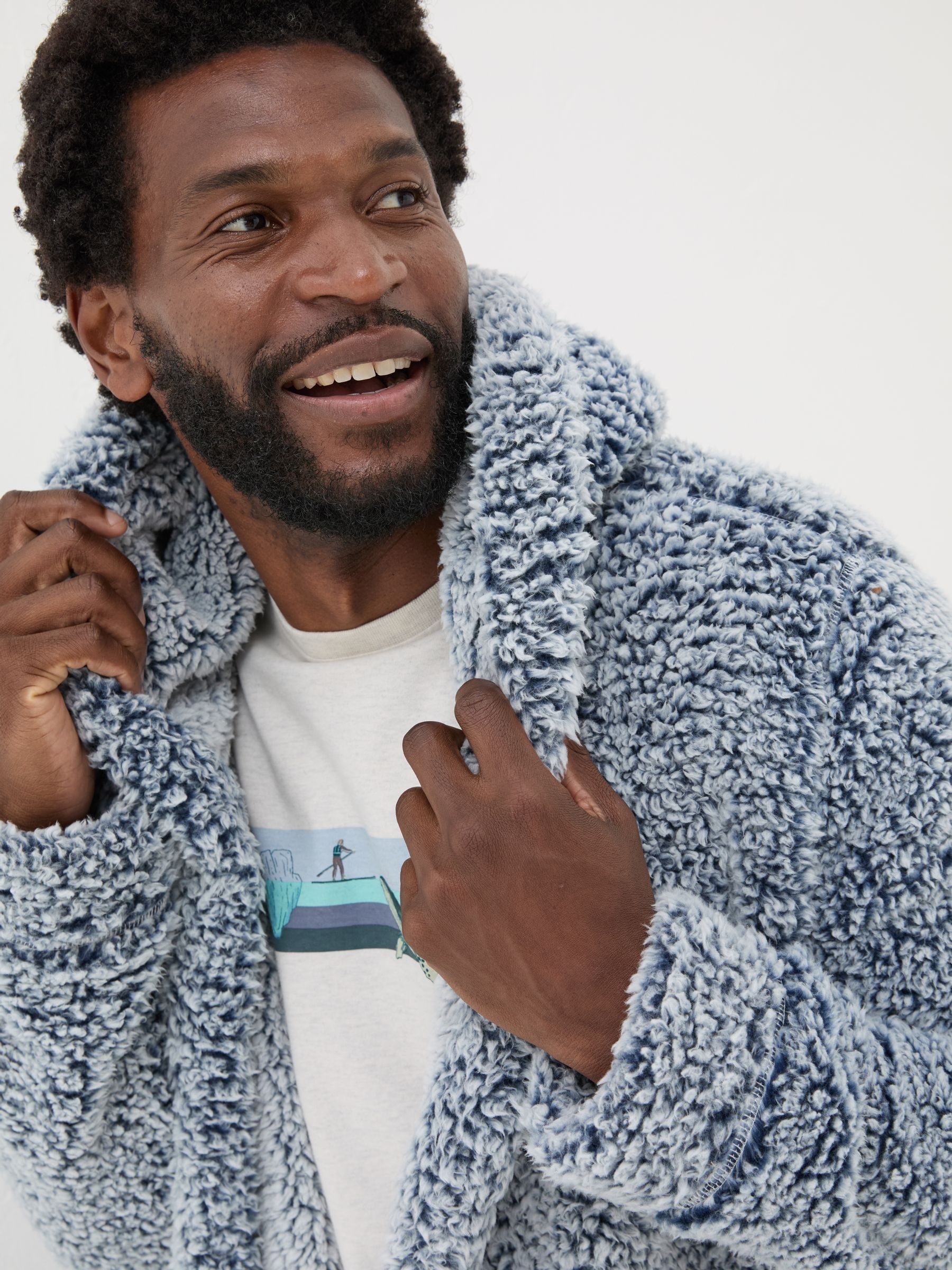 Chalk White Sofa Dressing Gown - Image 3 of 6