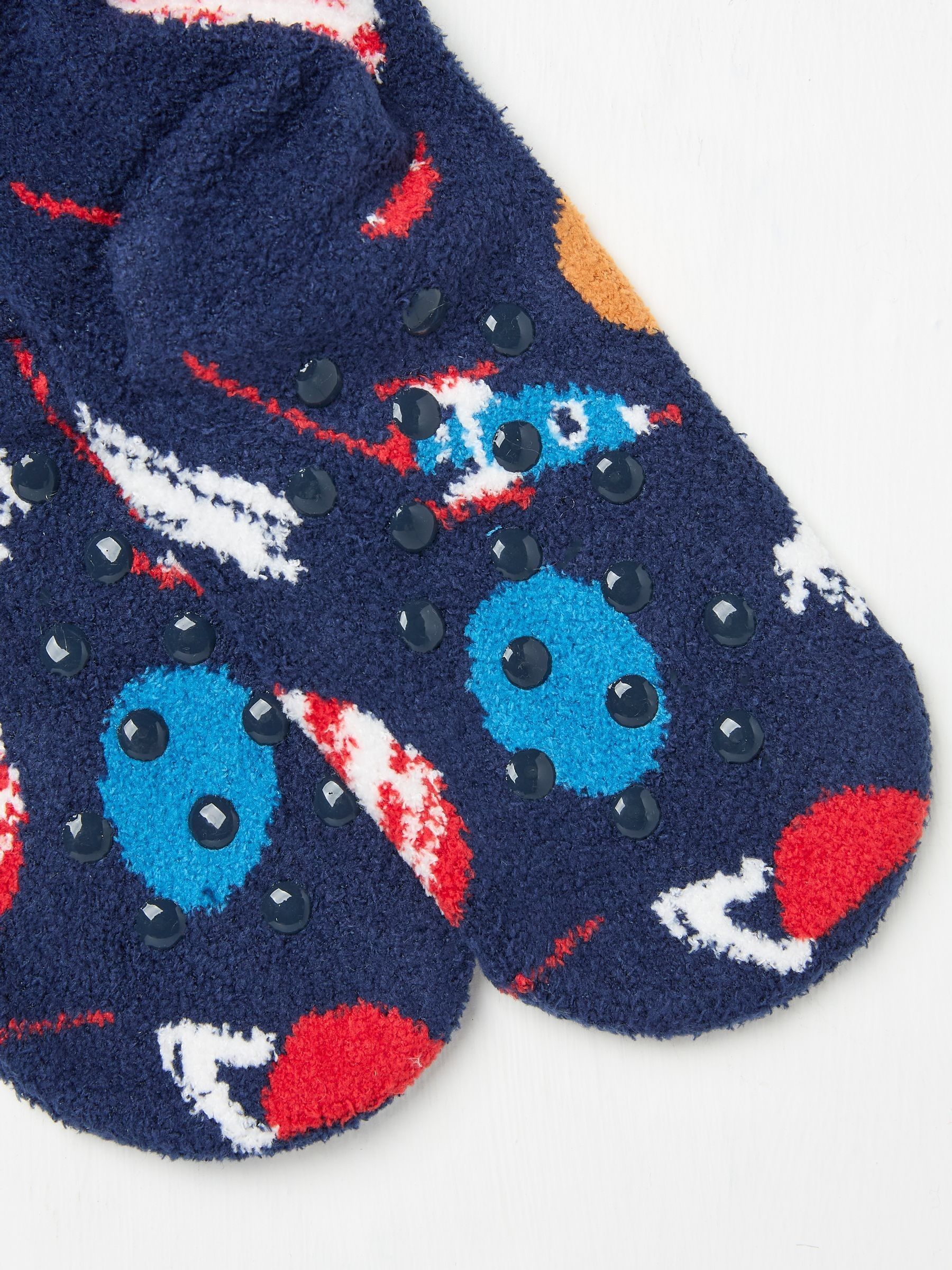 Navy Space Fluffy Socks - Image 2 of 2