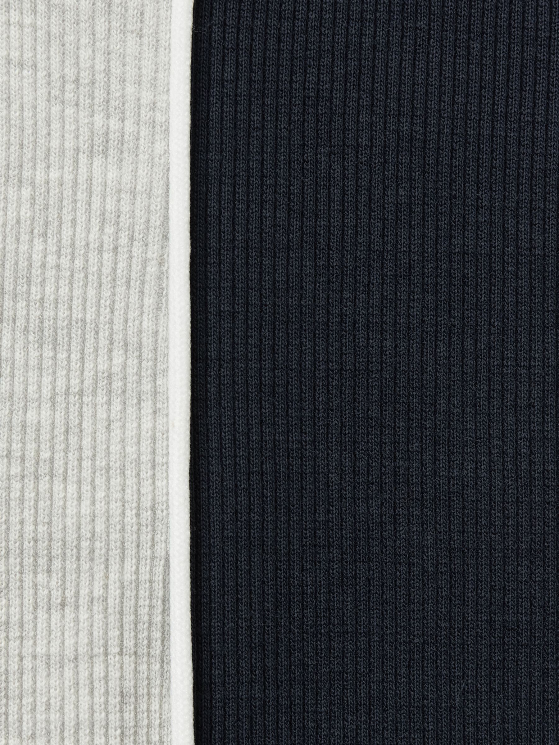 4-9 yrs Cotton-Blend Panelled Leggings in Navy - Image 4 of 4