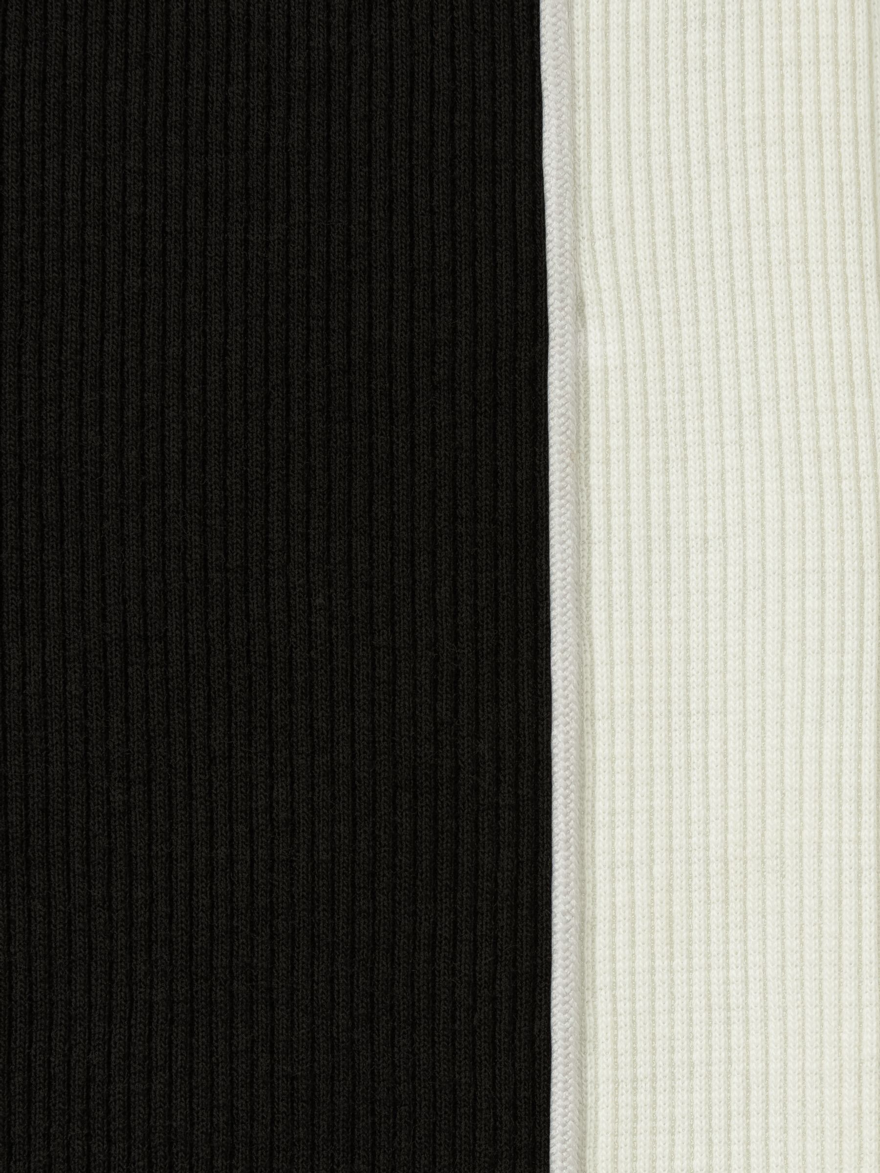 4-9 yrs Cotton-Blend Panelled Leggings in Black - Image 4 of 4