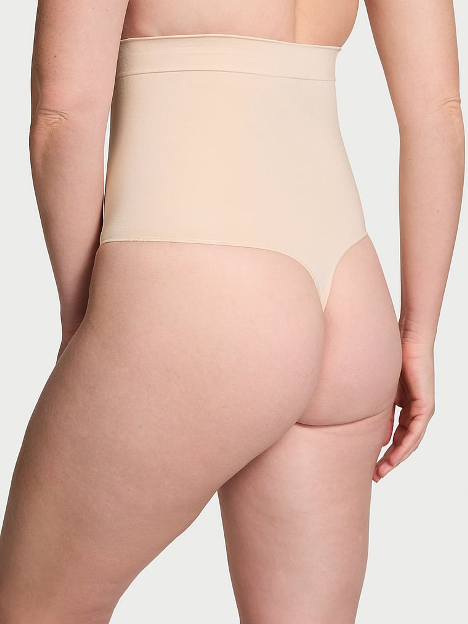 Marzipan Nude Thong Seamless Shaping High Waist Knickers - Image 2 of 4