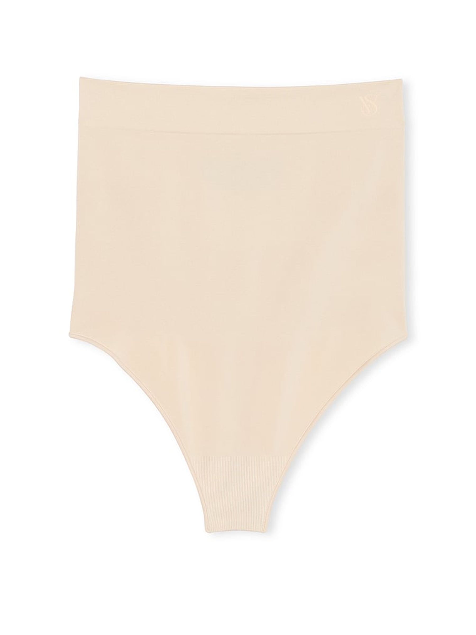 Marzipan Nude Thong Seamless Shaping High Waist Knickers - Image 3 of 4
