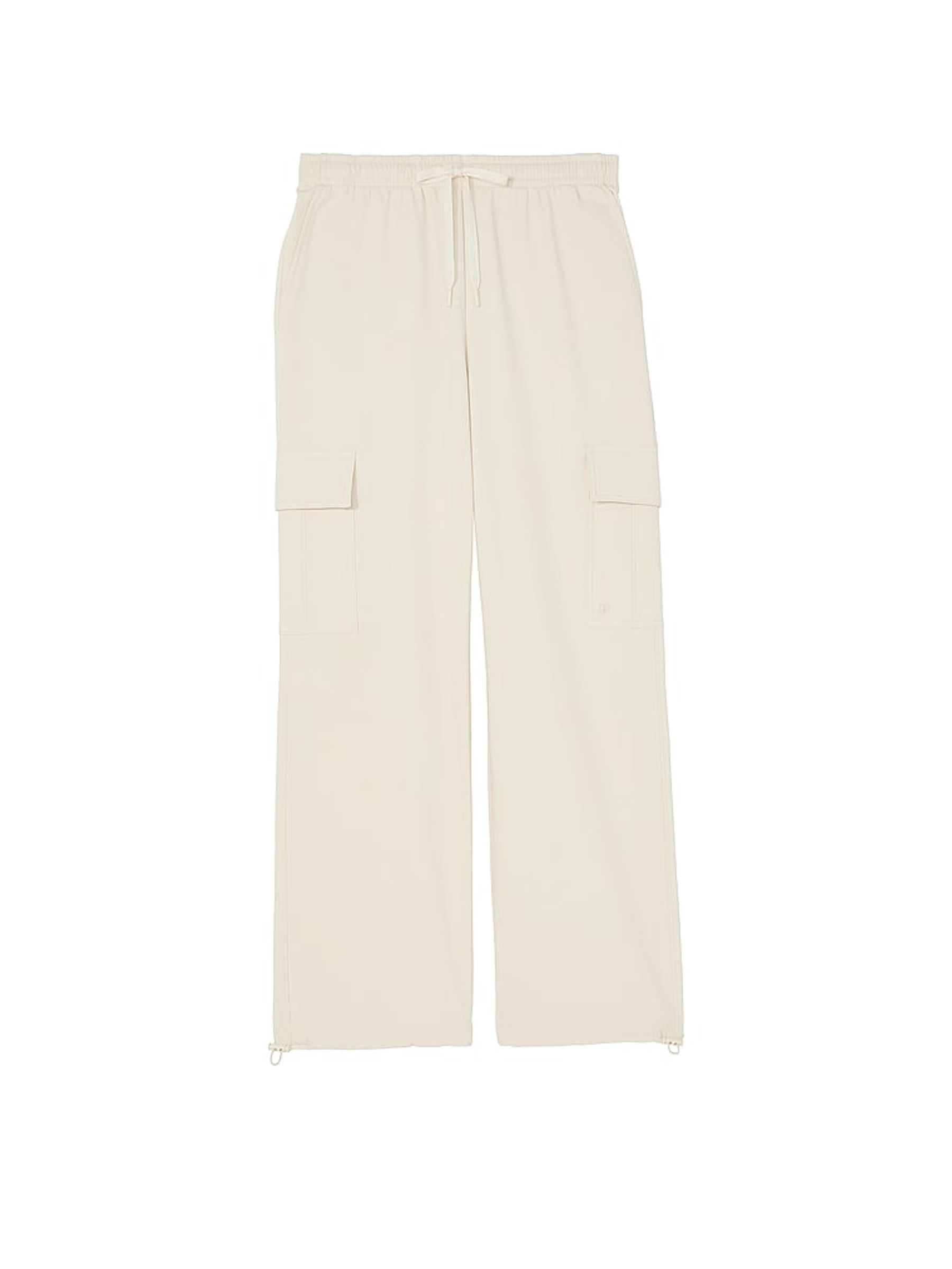 White Shell Fleece Cargo Trousers - Image 1 of 3