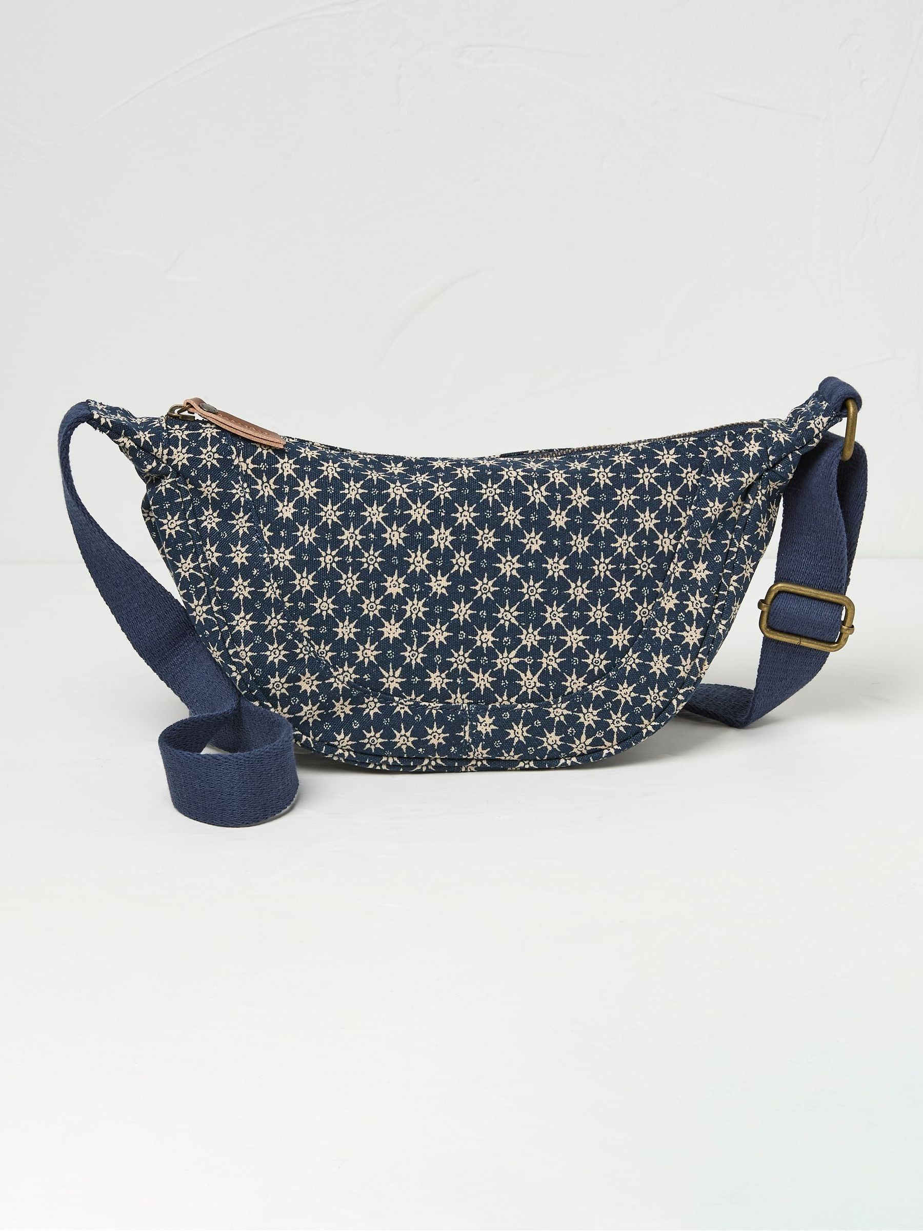 Gia Blue Canvas Sling Bag - Image 1 of 2