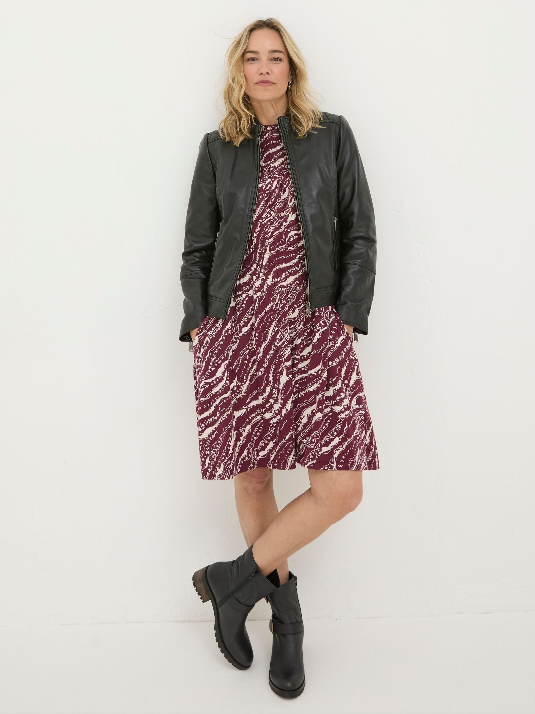 Leanna Black Quilted Leather Jacket - Image 2 of 5