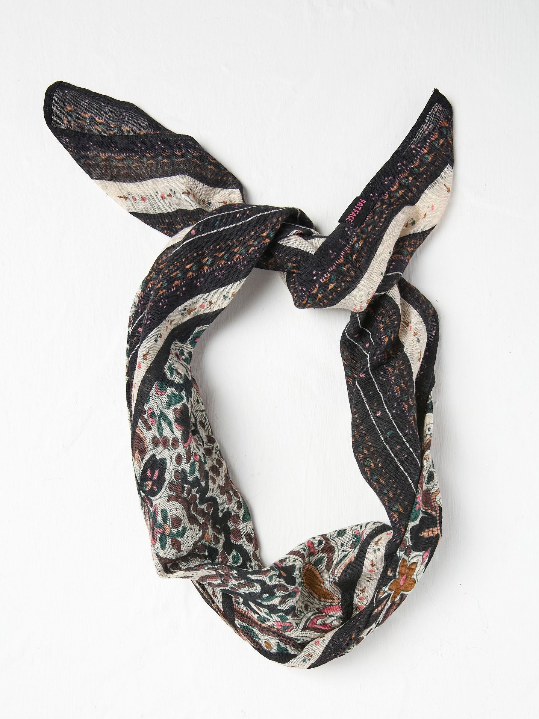 Black Paisley Hair Scarf - Image 4 of 5