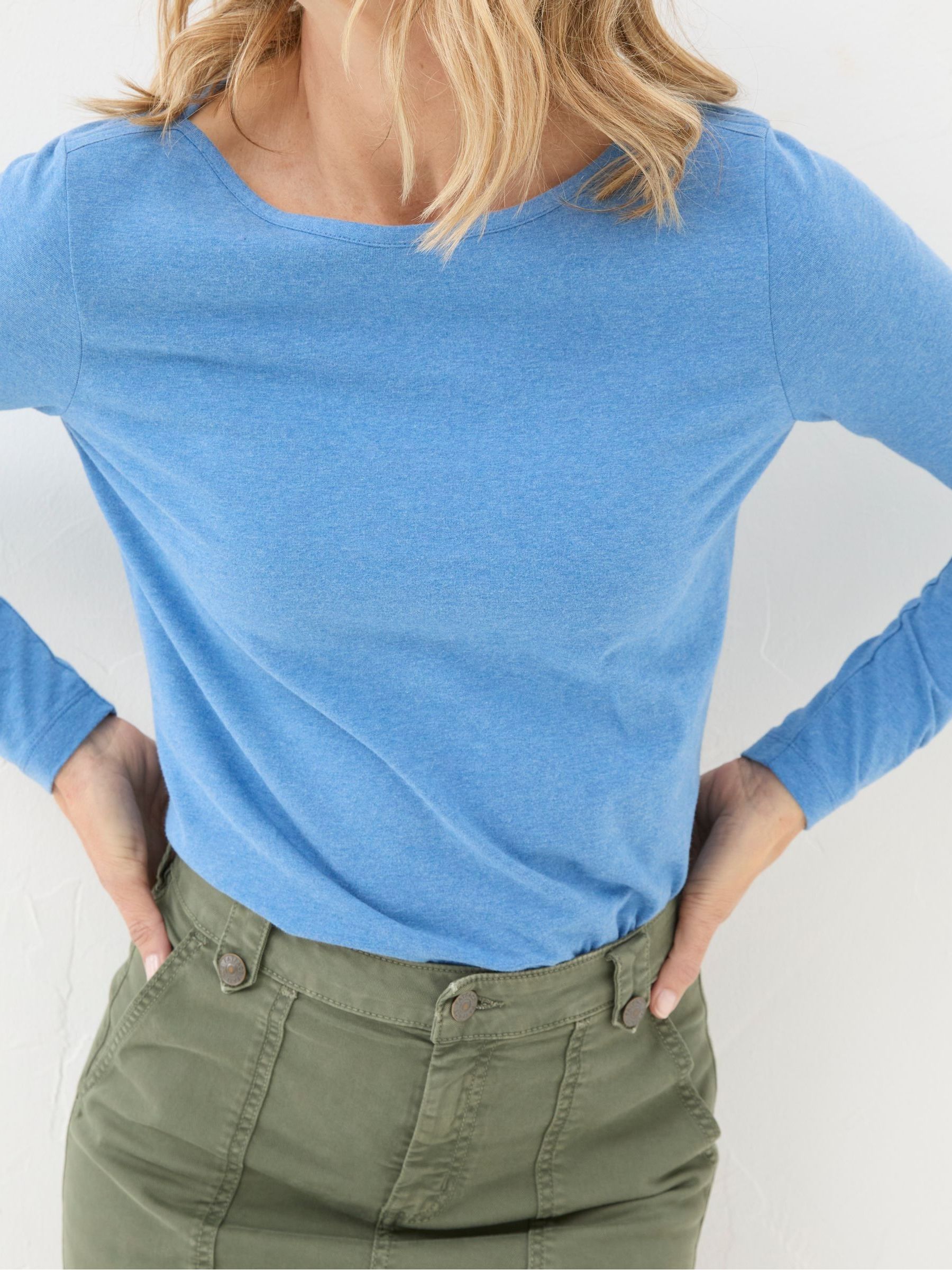 Bree Cobalt Blue Long Sleeve T-Shirt - Image 4 of 5