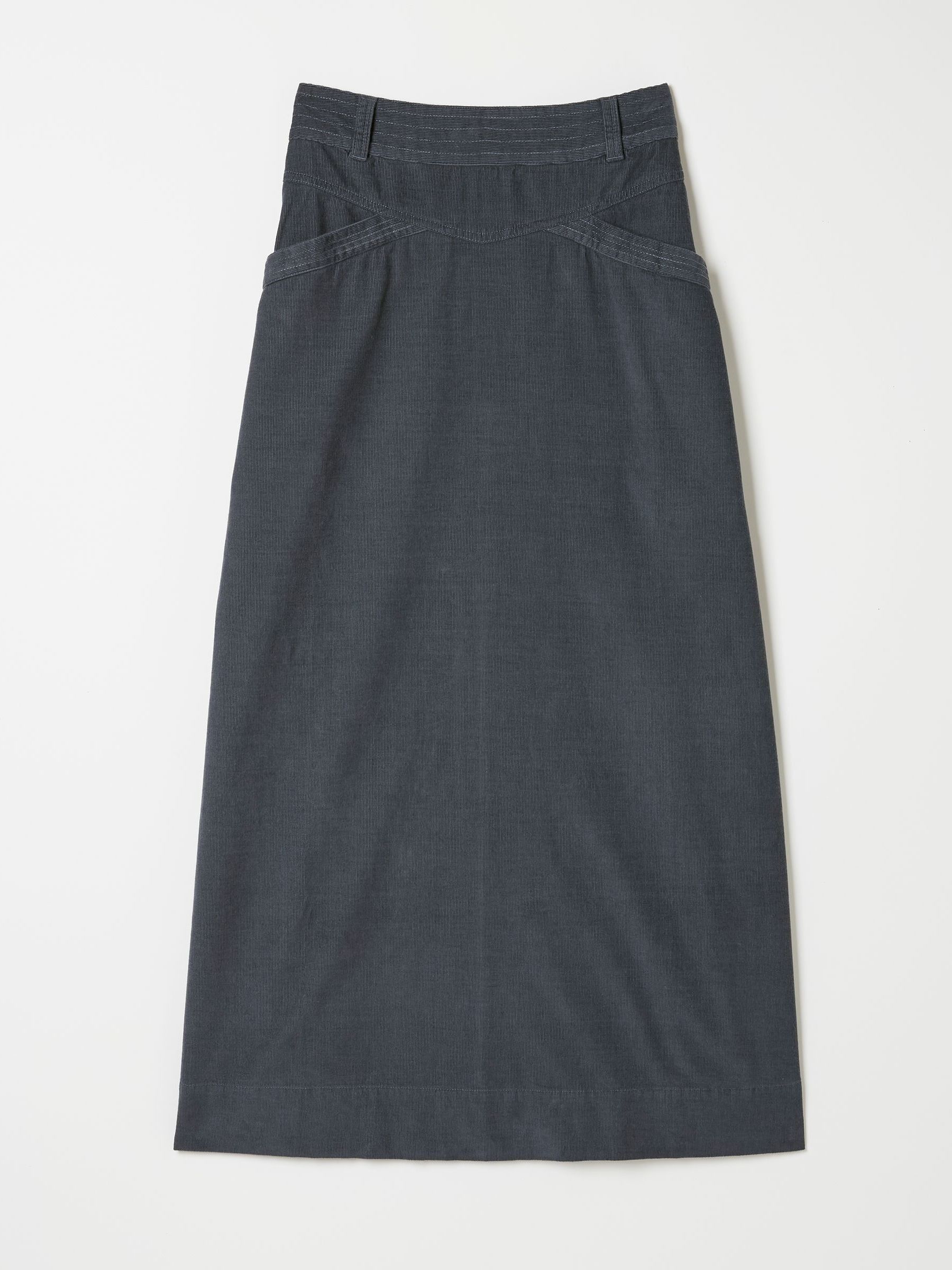 Leigh Grey Cord Midi Skirt - Image 5 of 5