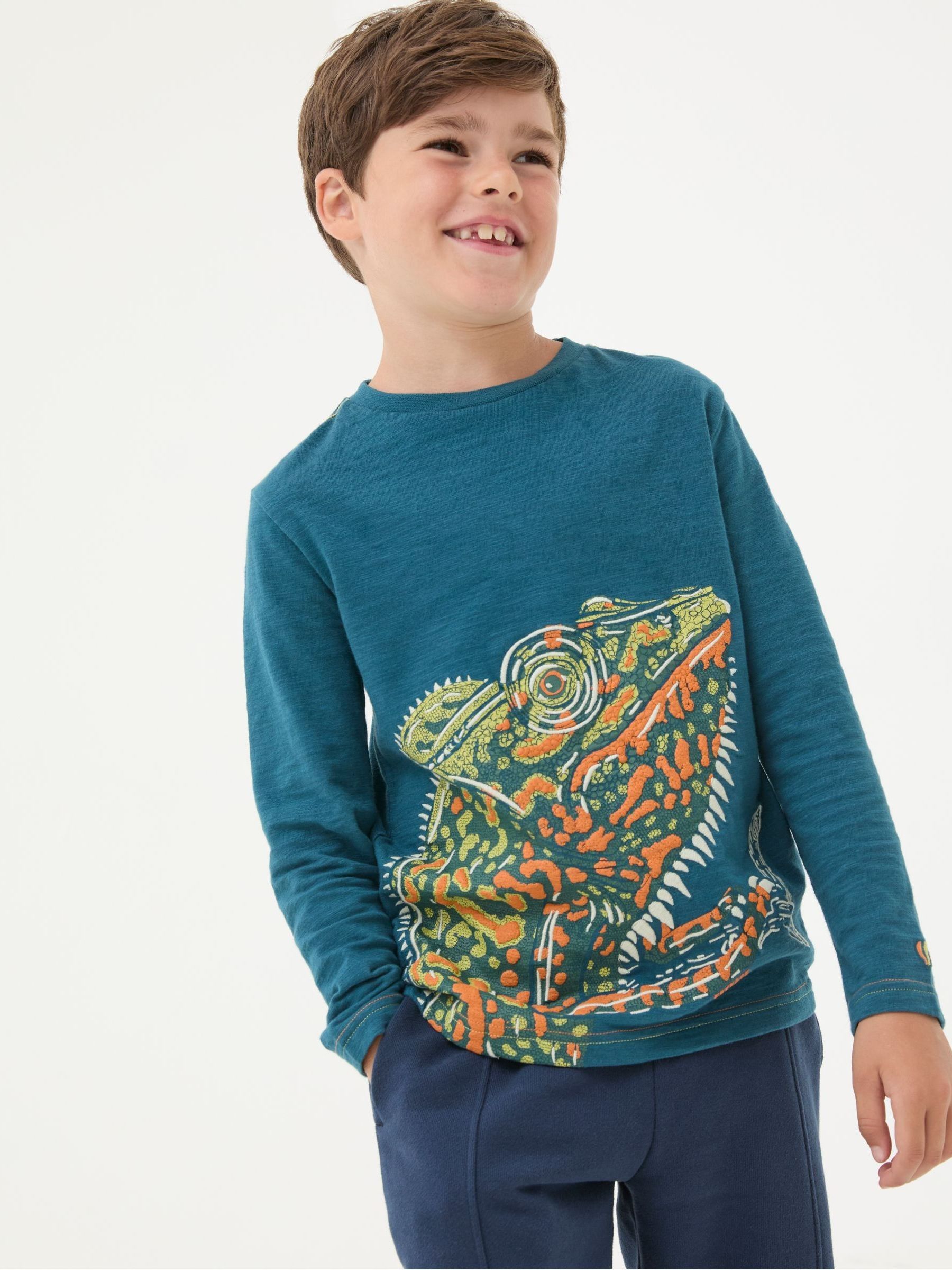 Blue Chameleon Graphic T-Shirt - Image 1 of 4