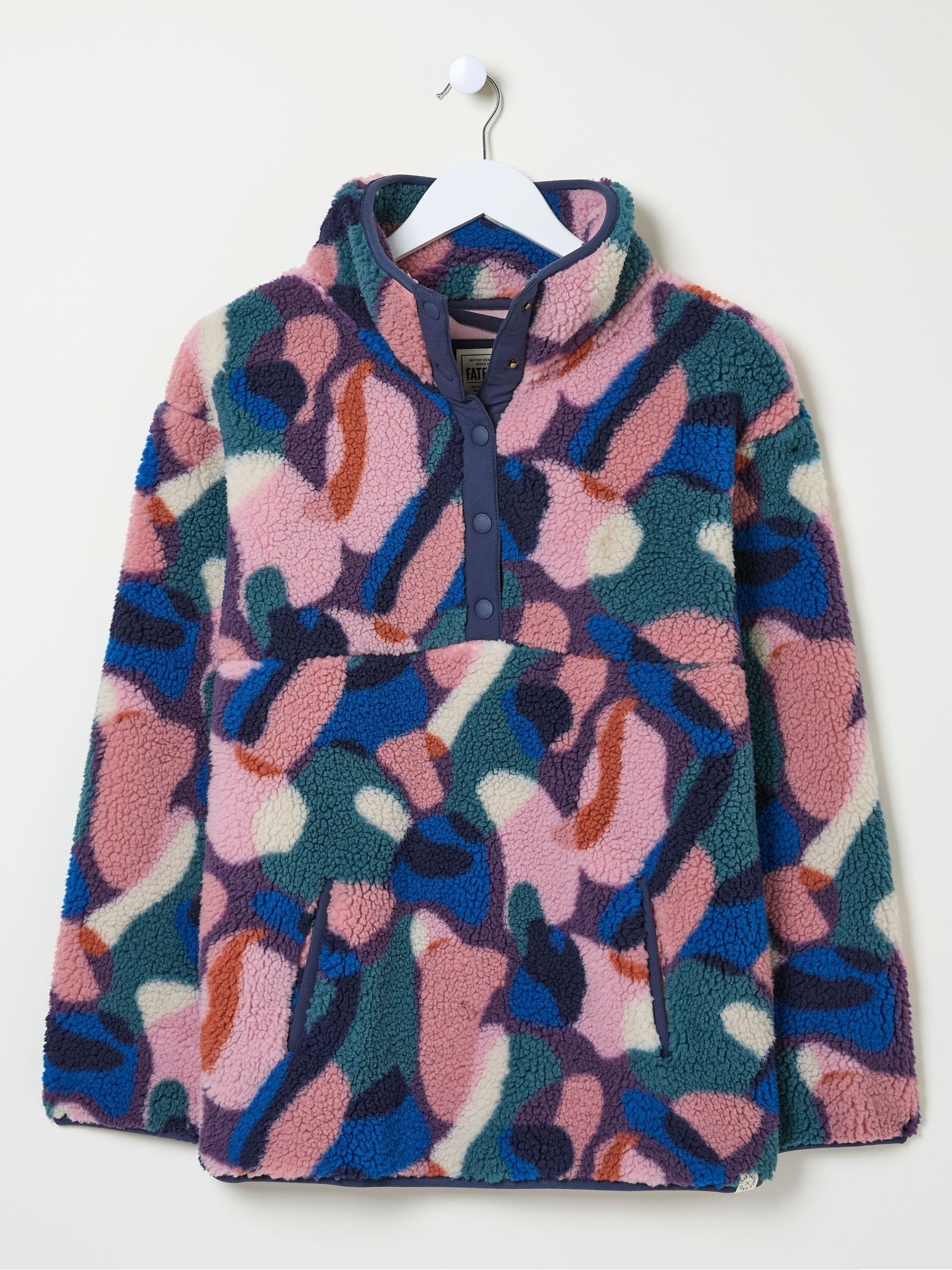 Black Abstract Printed Fleece - Image 7 of 7