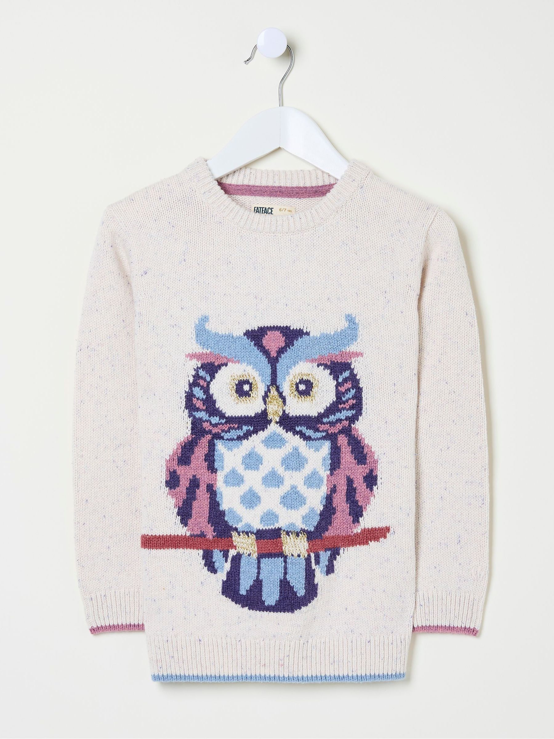 Orla Cream Owl Jumper - Image 2 of 2