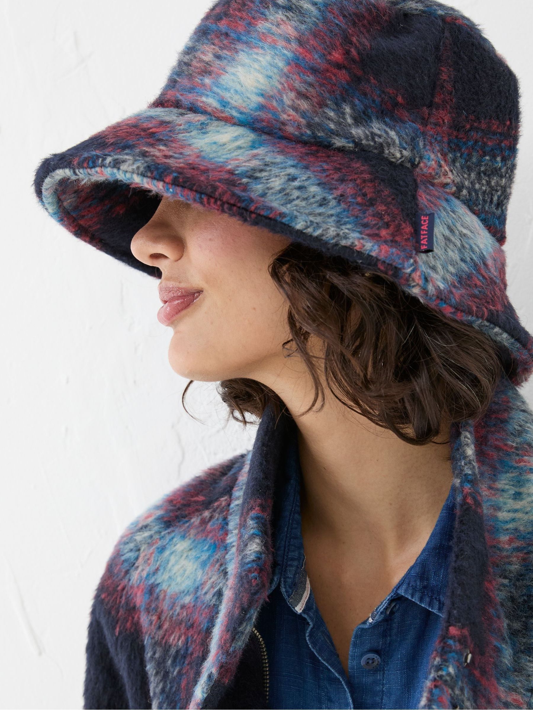 Blue Check Bucket Hat - Image 2 of 4