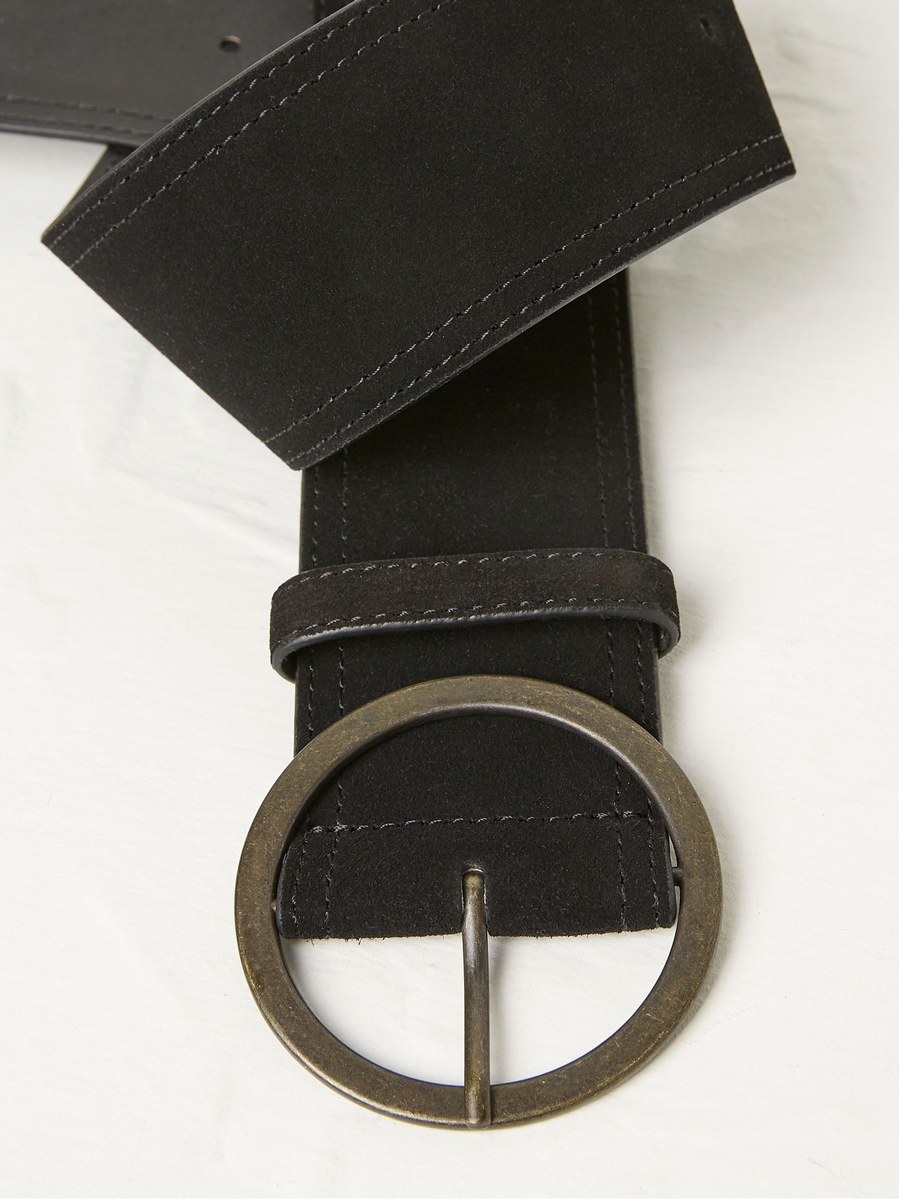 Black Soft Wide Waist Belt - Image 3 of 3