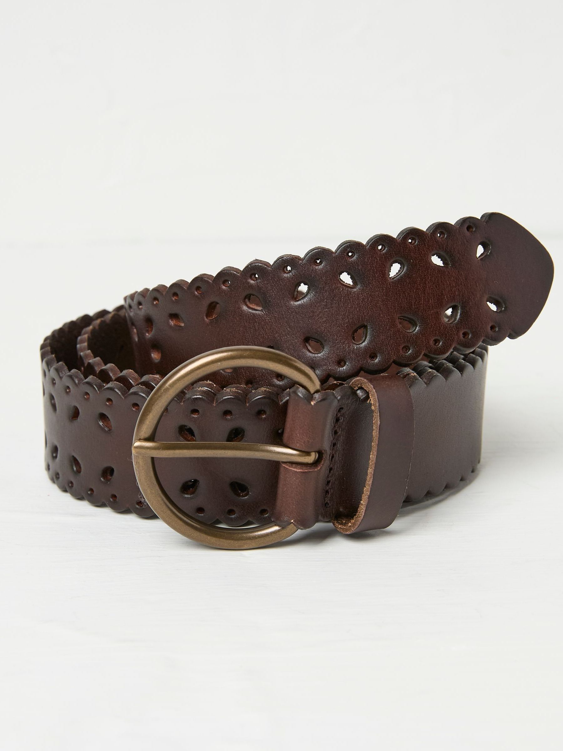 Brown Scalloped Jean Belt FatFace