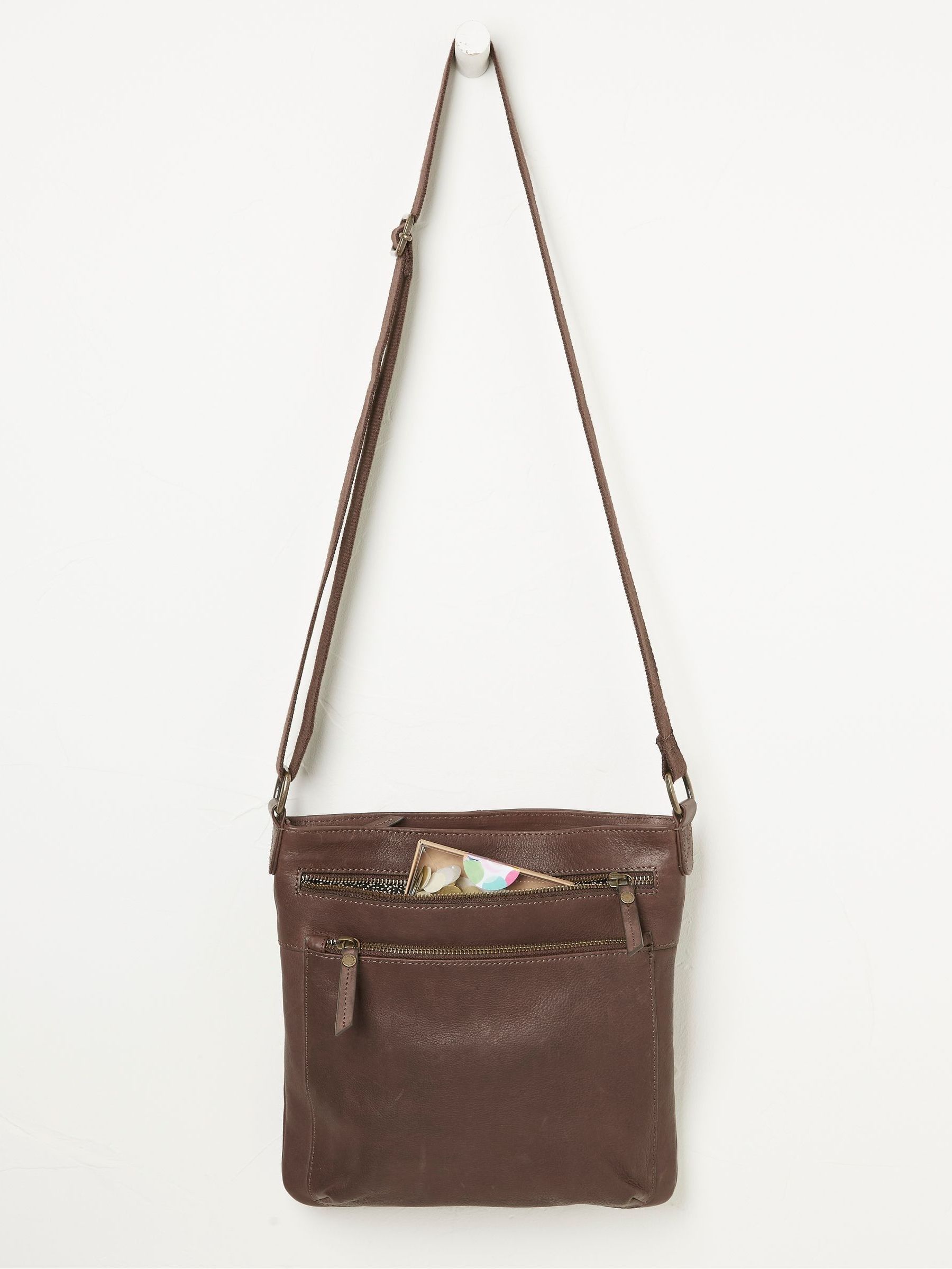 Allie Brown Crossbody Bag - Image 2 of 4