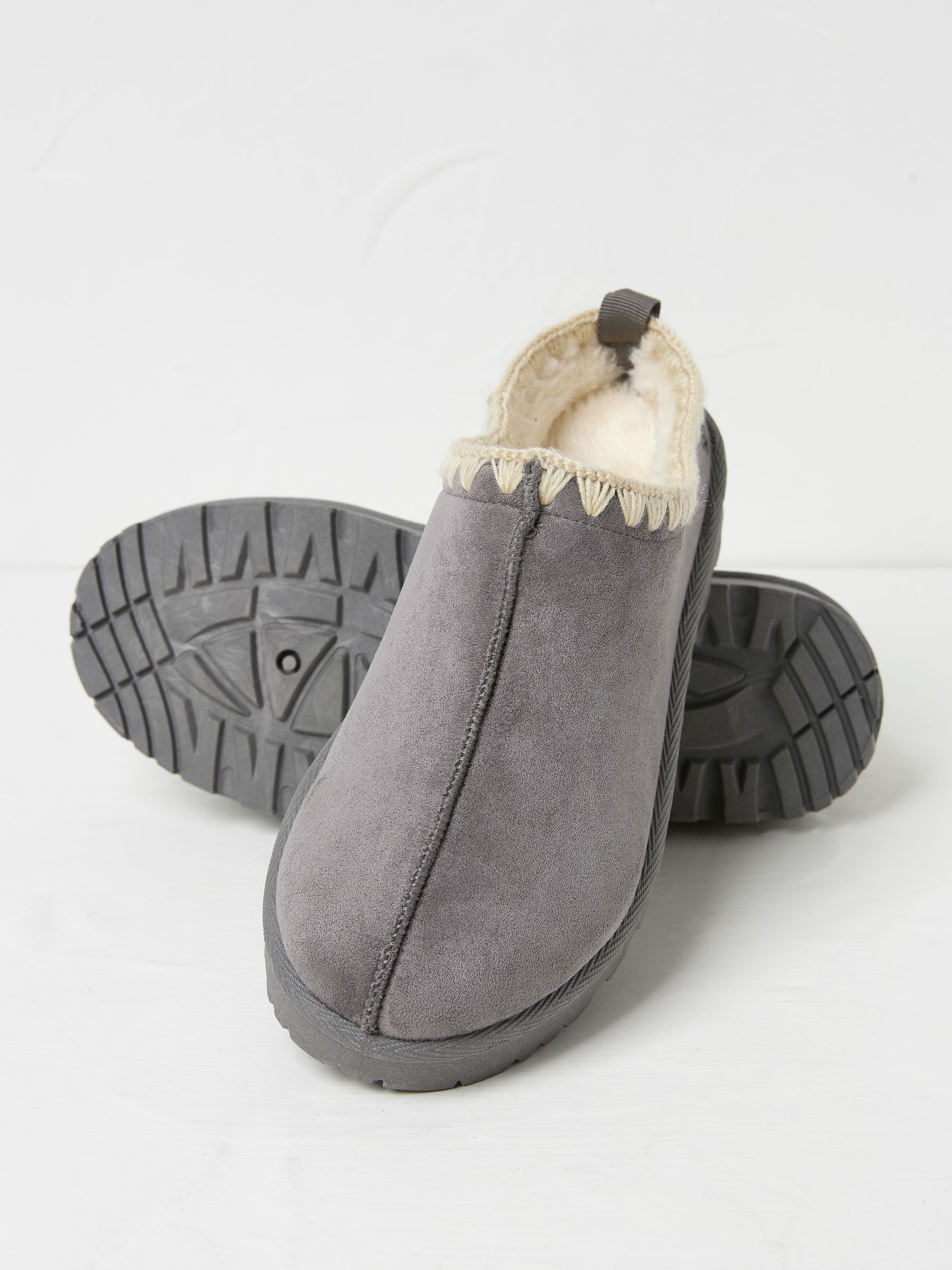 Lyra Grey Snug Mule Slippers - Image 2 of 2