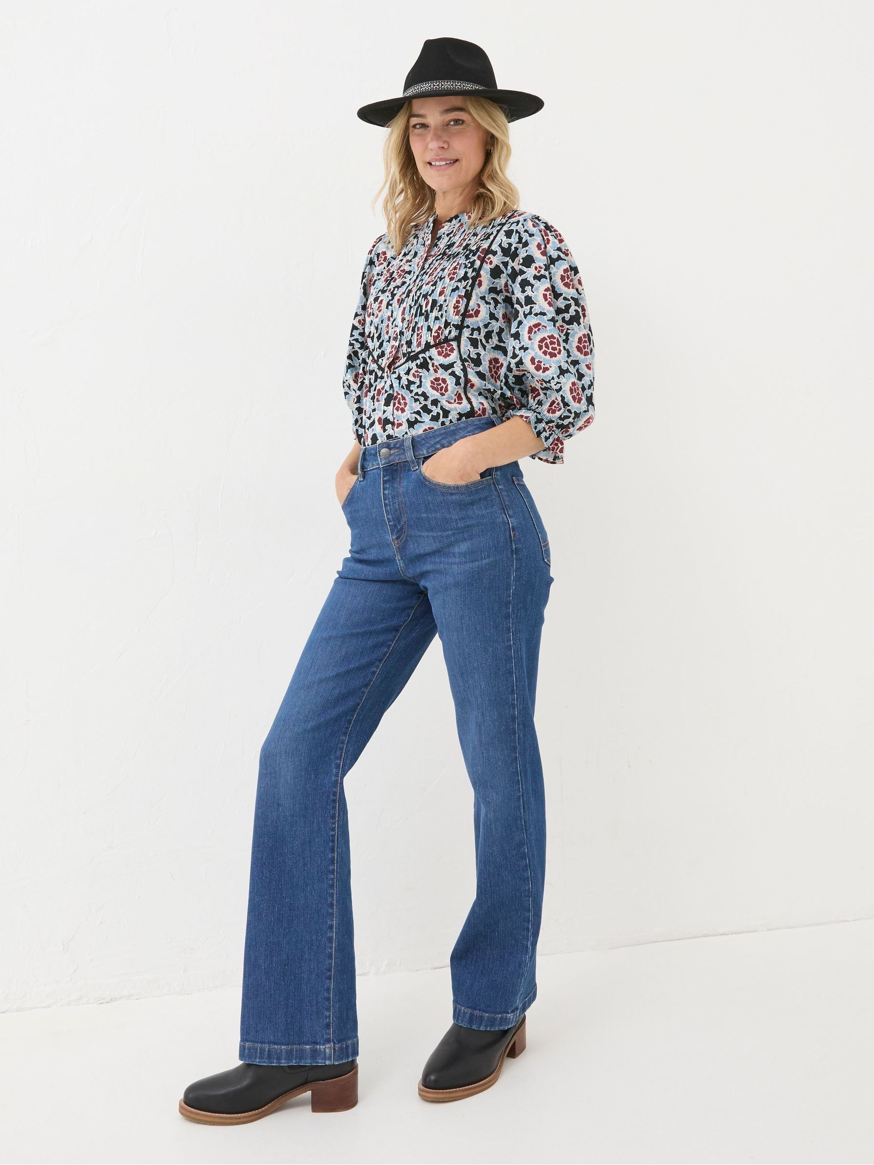 Elody Black Wild Floral Blouse - Image 4 of 5