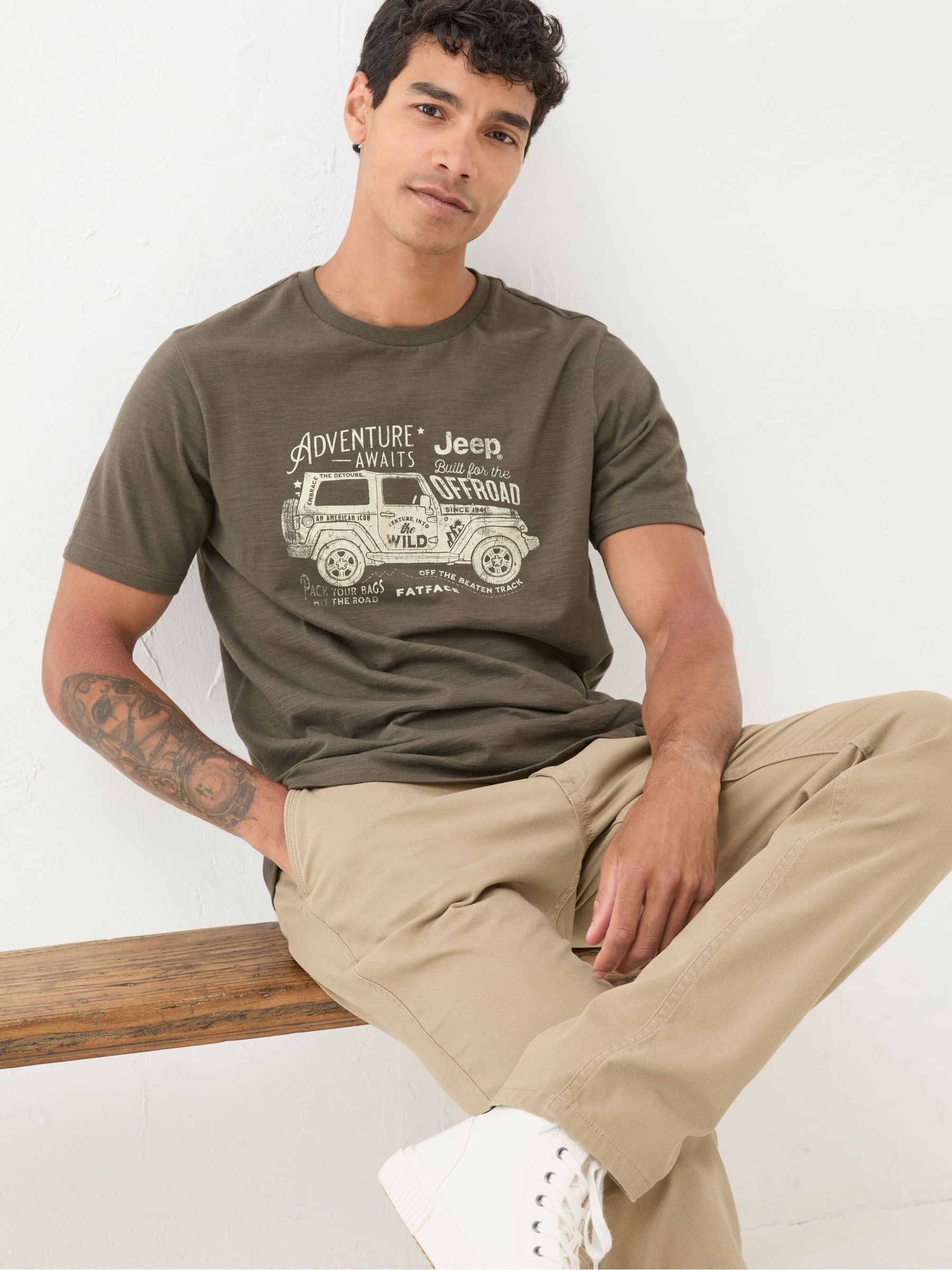 Jeep Green Slogans T Shirt - Image 4 of 5