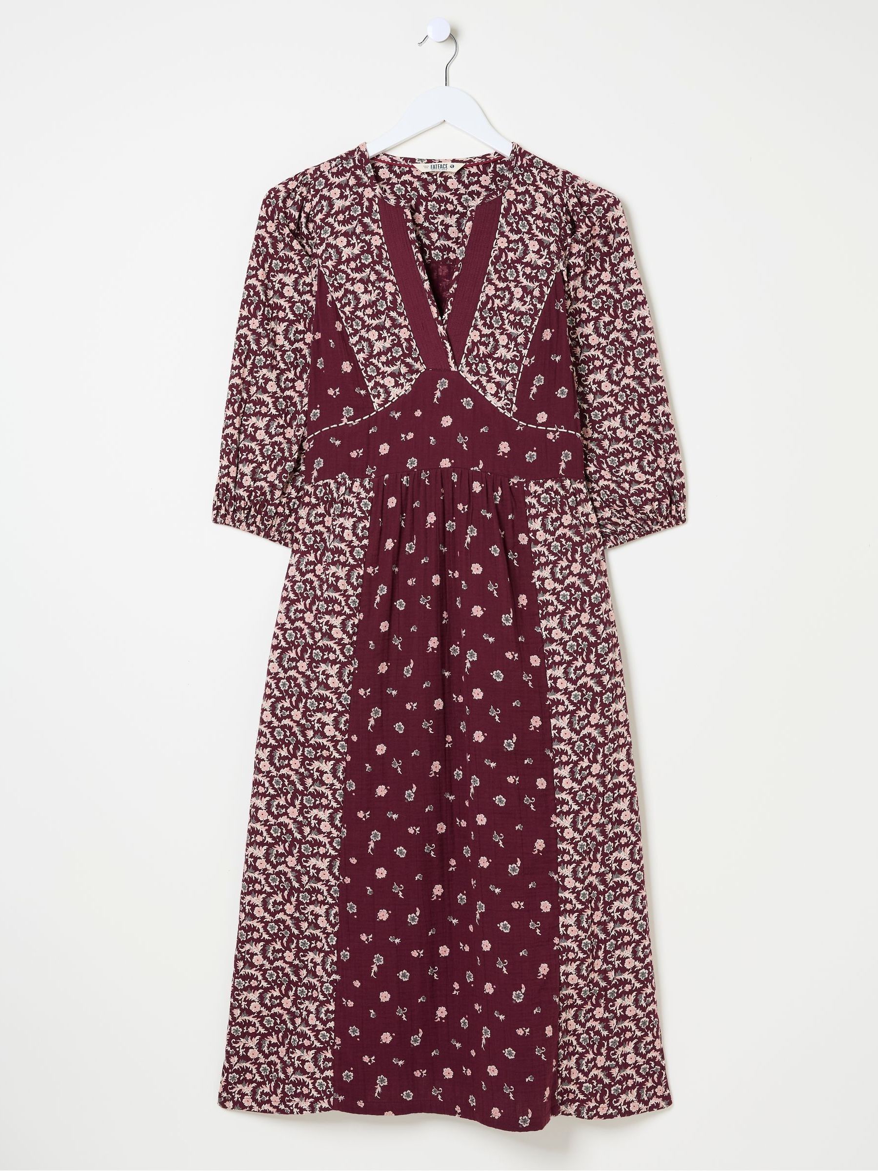 Kelly Red Wild Ditsy Midi Dress - Image 9 of 9
