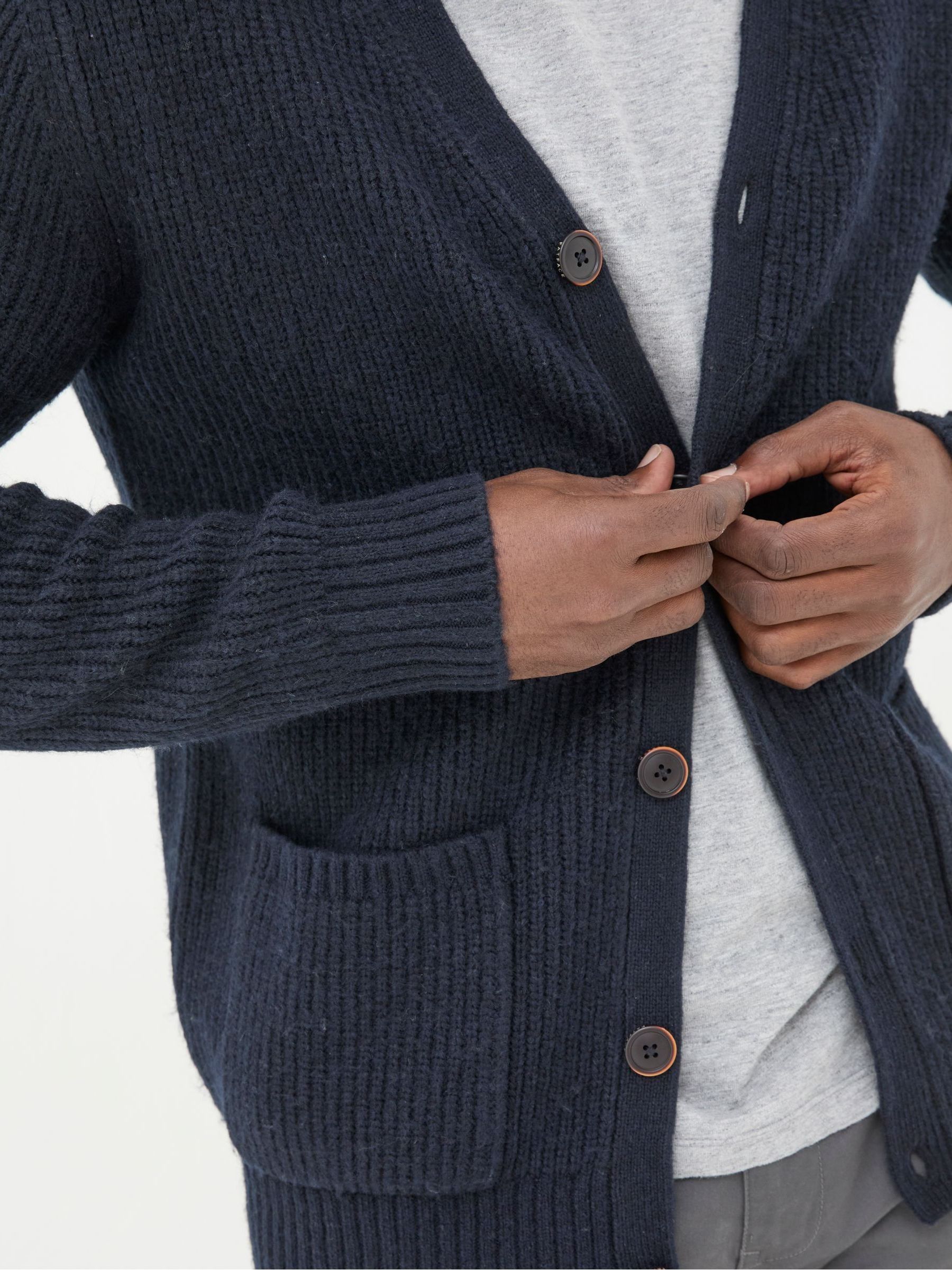 Calder Navy Cardigan - Image 4 of 4