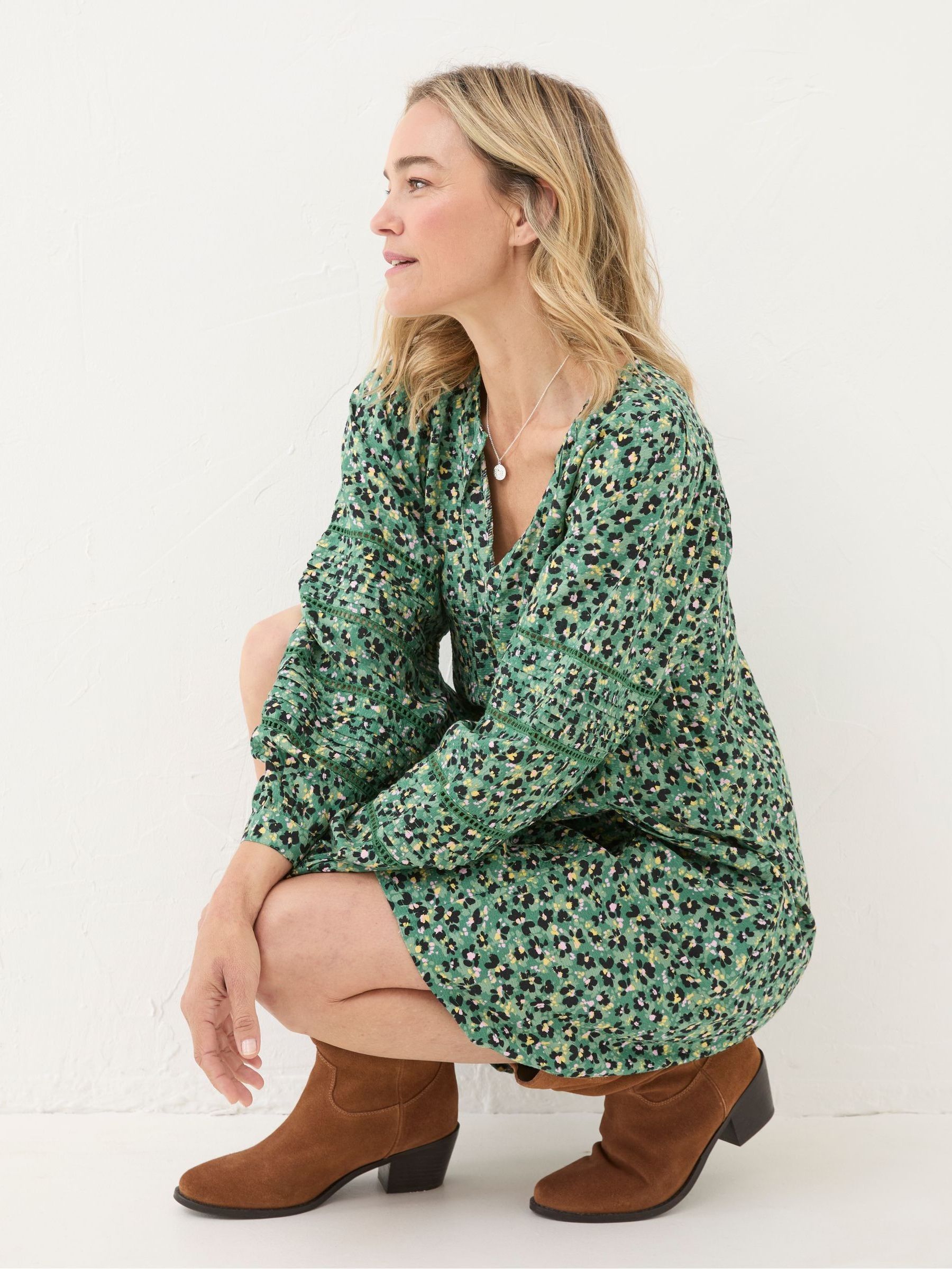 Joanna Green Floral Marks Dress - Image 4 of 6