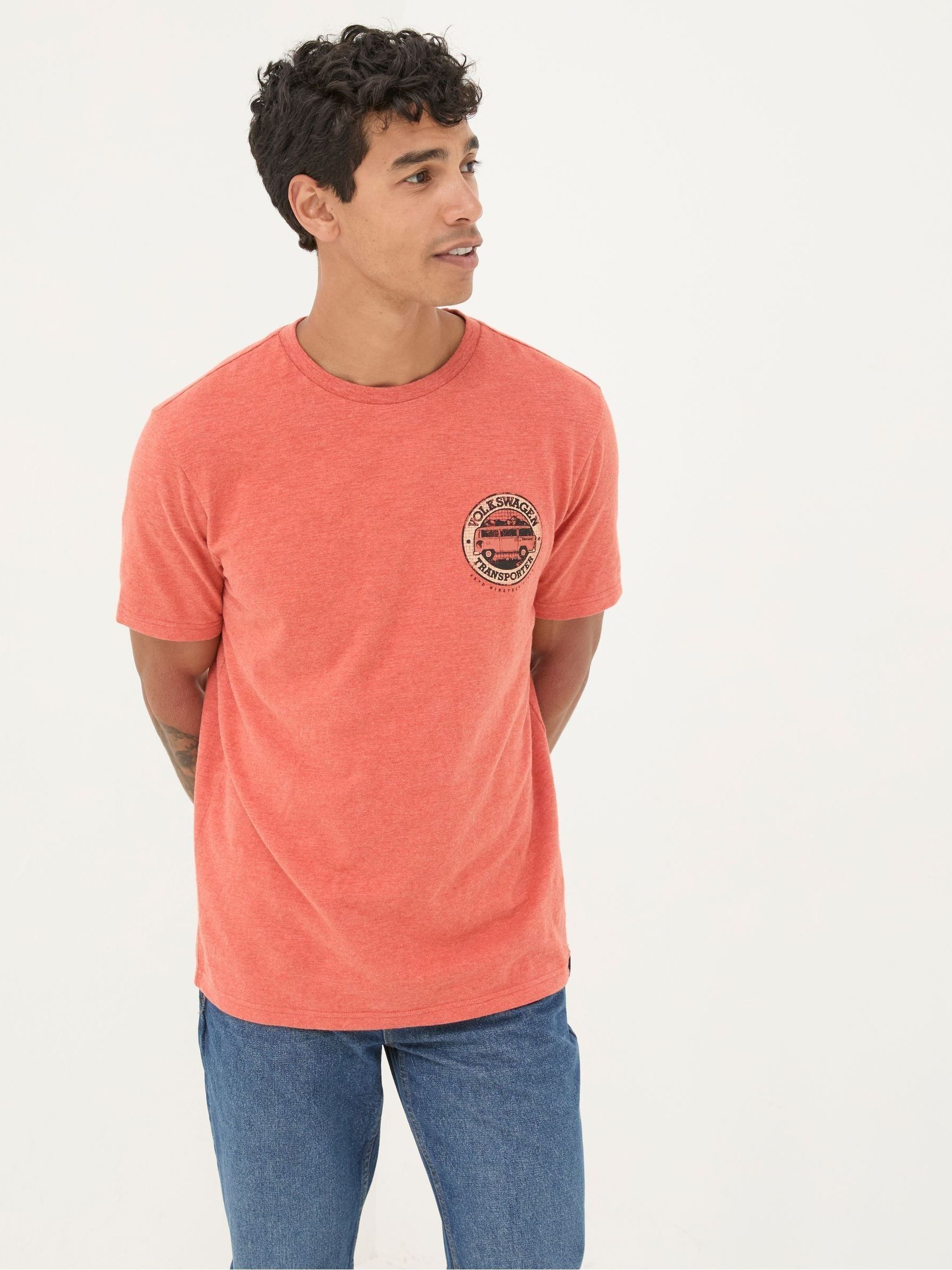 Orange VW Transporter T-Shirt - Image 1 of 6 Orange VW Transporter T-Shirt - Image 1 of 6