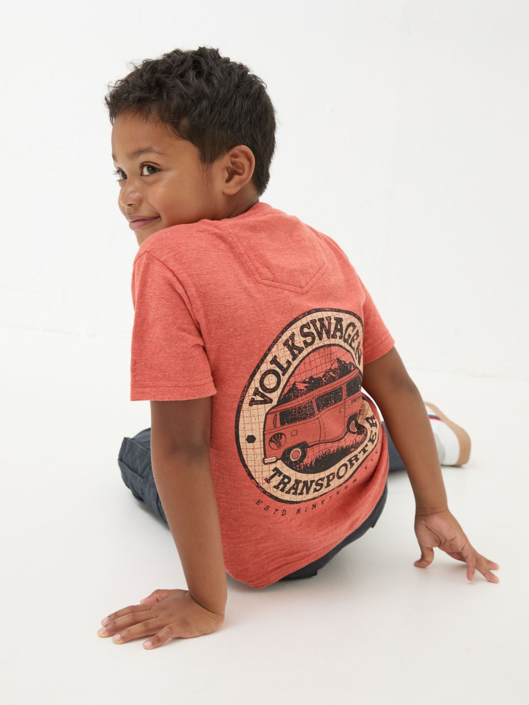 VW Orange Graphic T-Shirt - Image 3 of 6