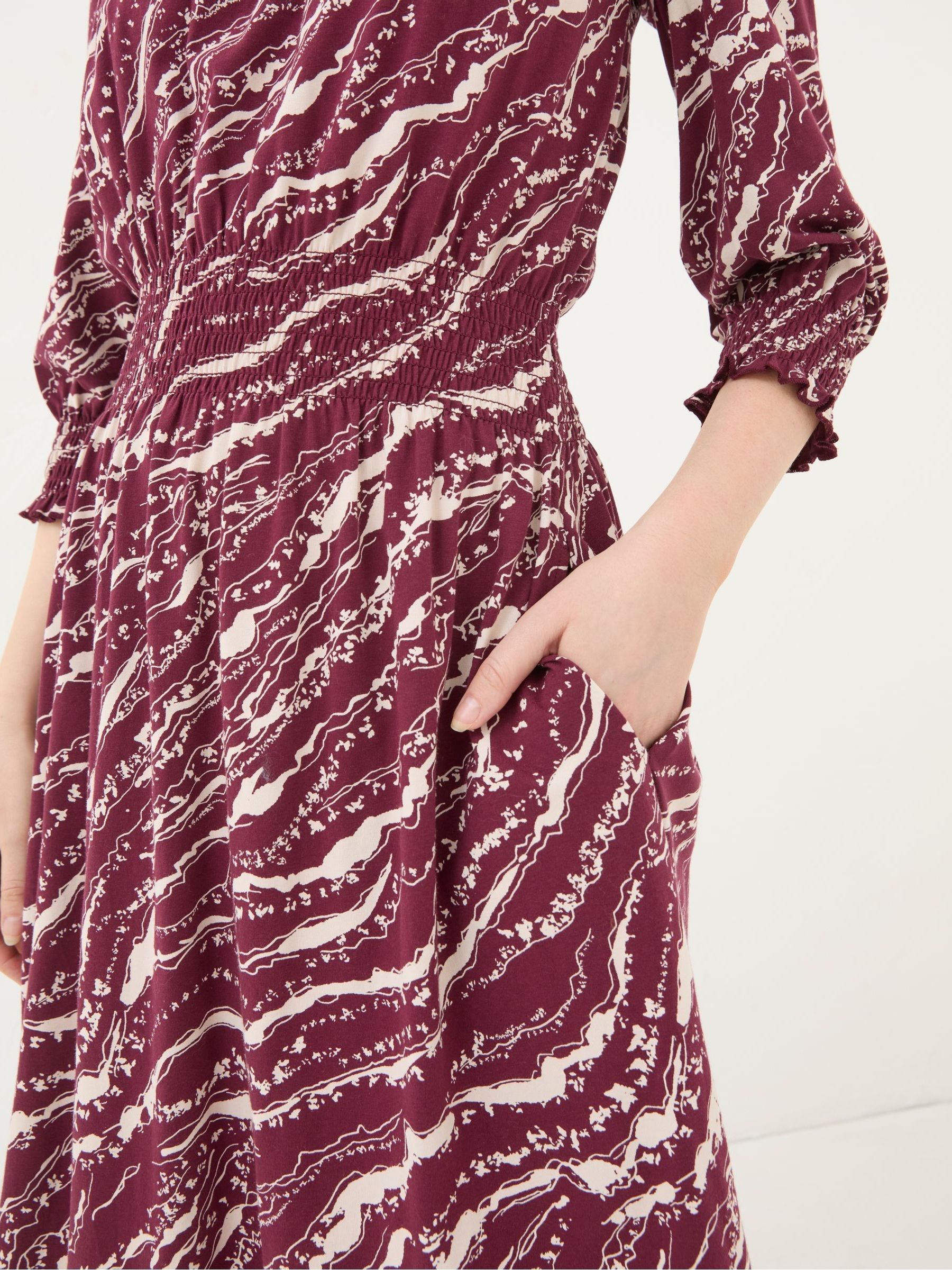 Krishan Red Wild Terrain Jersey Dress - Image 4 of 5
