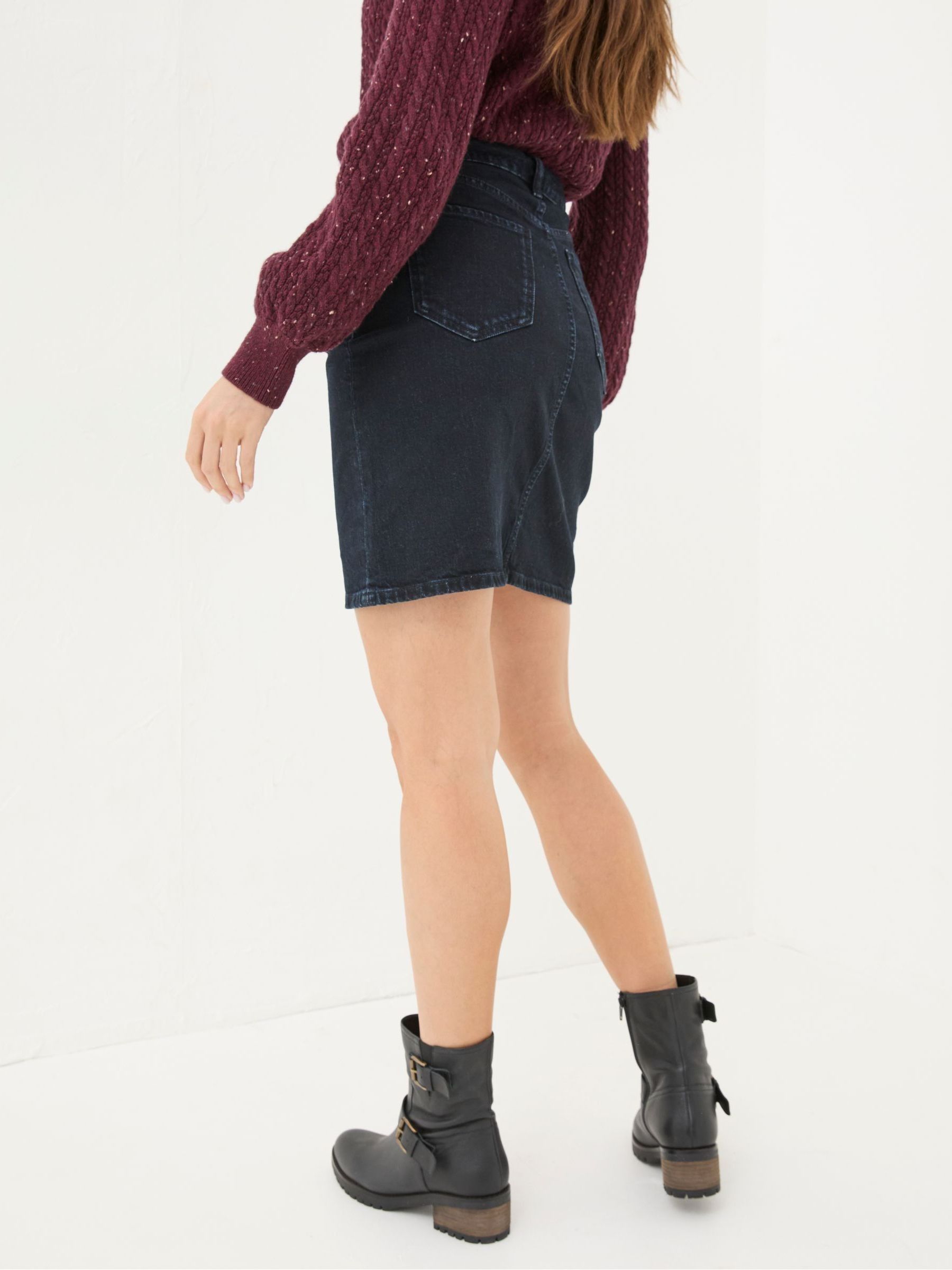 Hattie Dark Blue Denim Skirt - Image 2 of 6