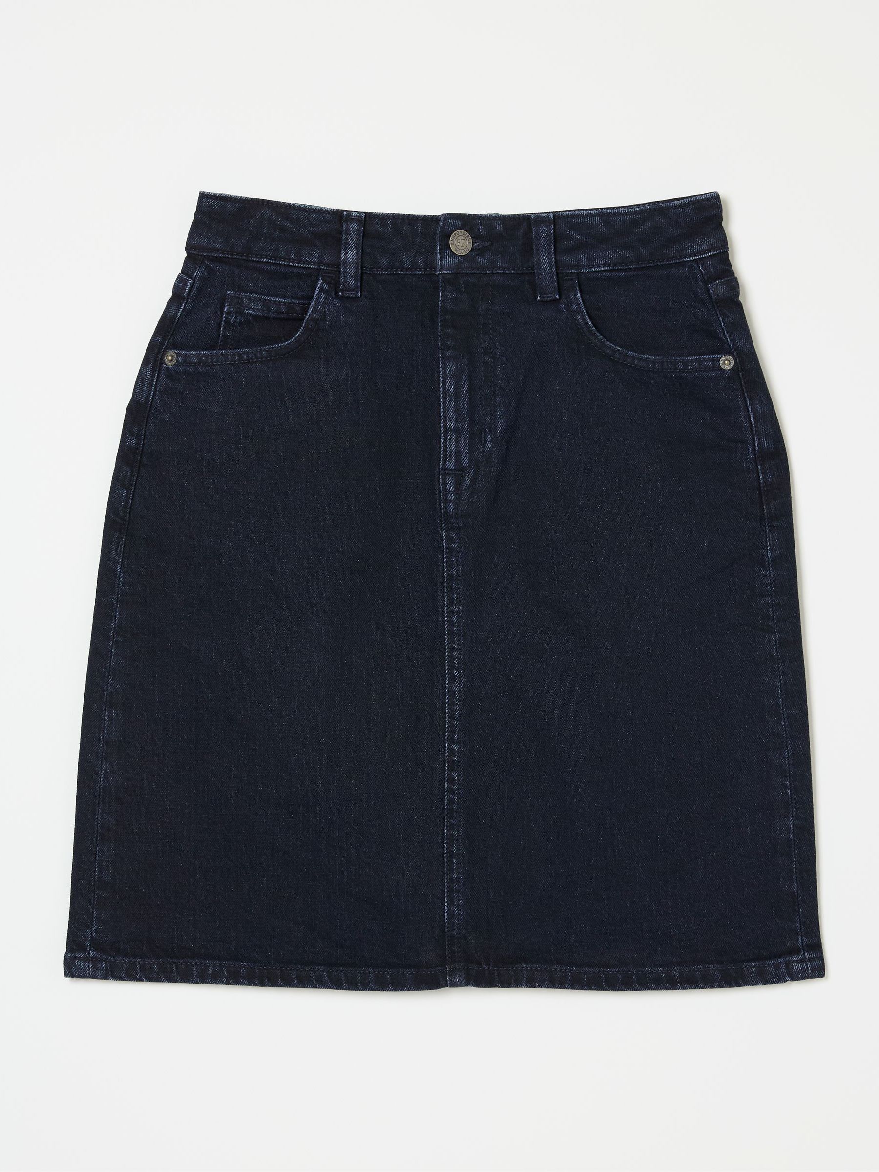 Hattie Dark Blue Denim Skirt | FatFace