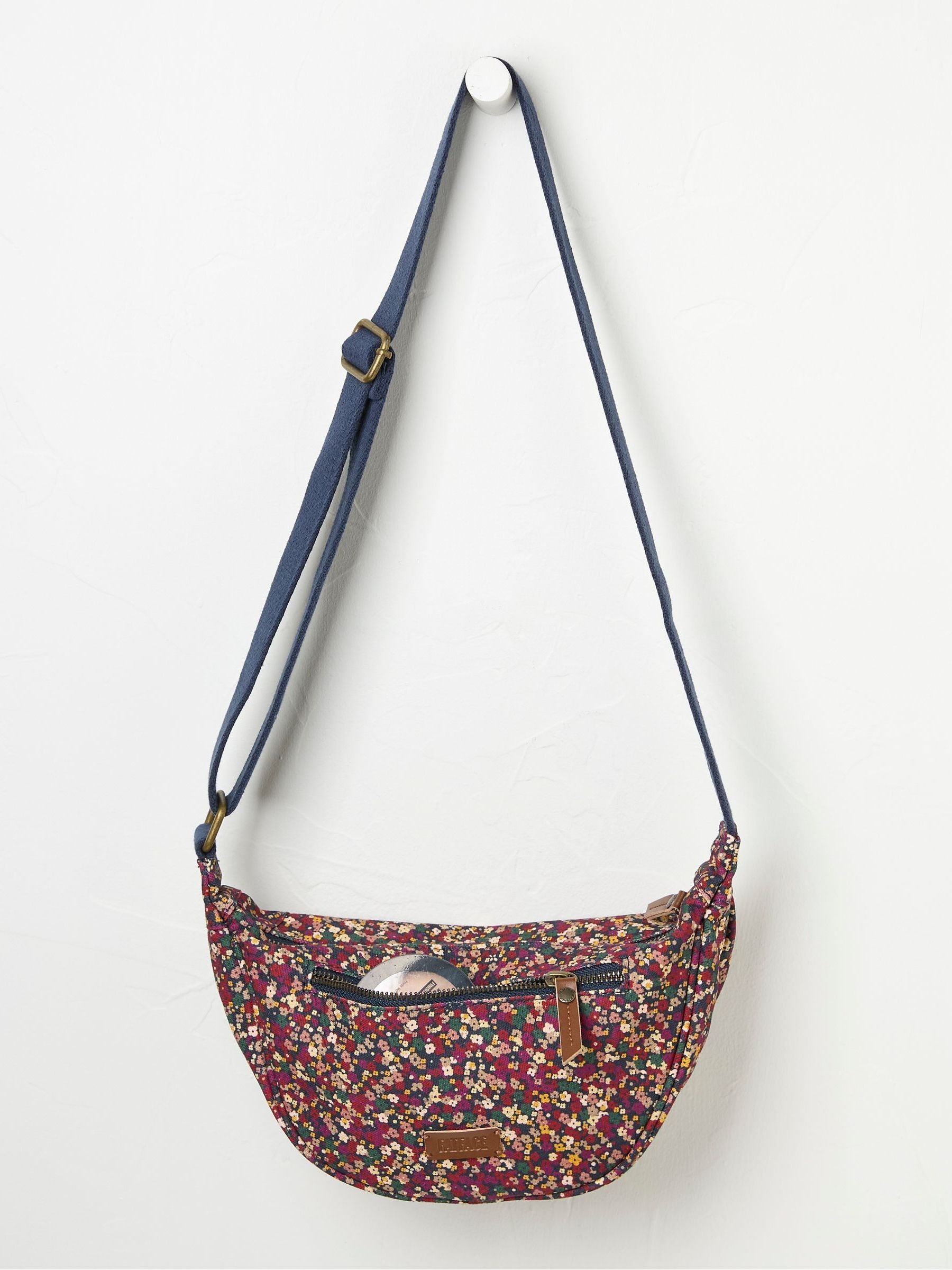 Gia Purple Canvas Sling Bag - Image 2 of 2