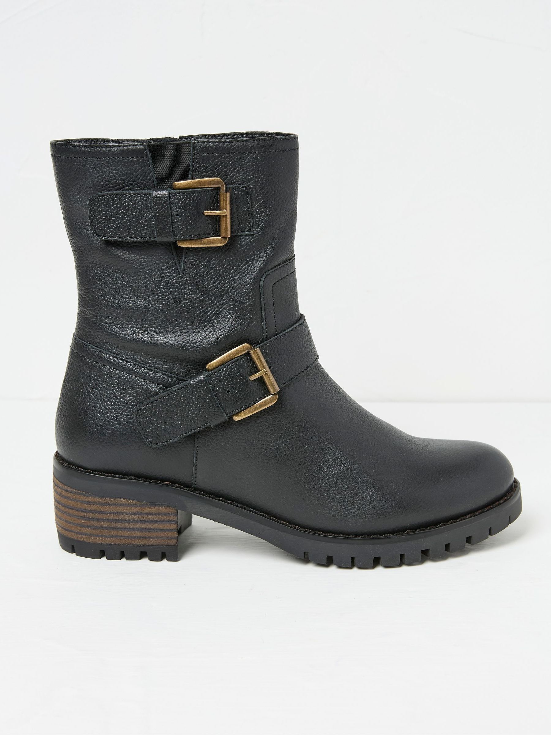 Liberty Black Biker Boots - Image 1 of 3