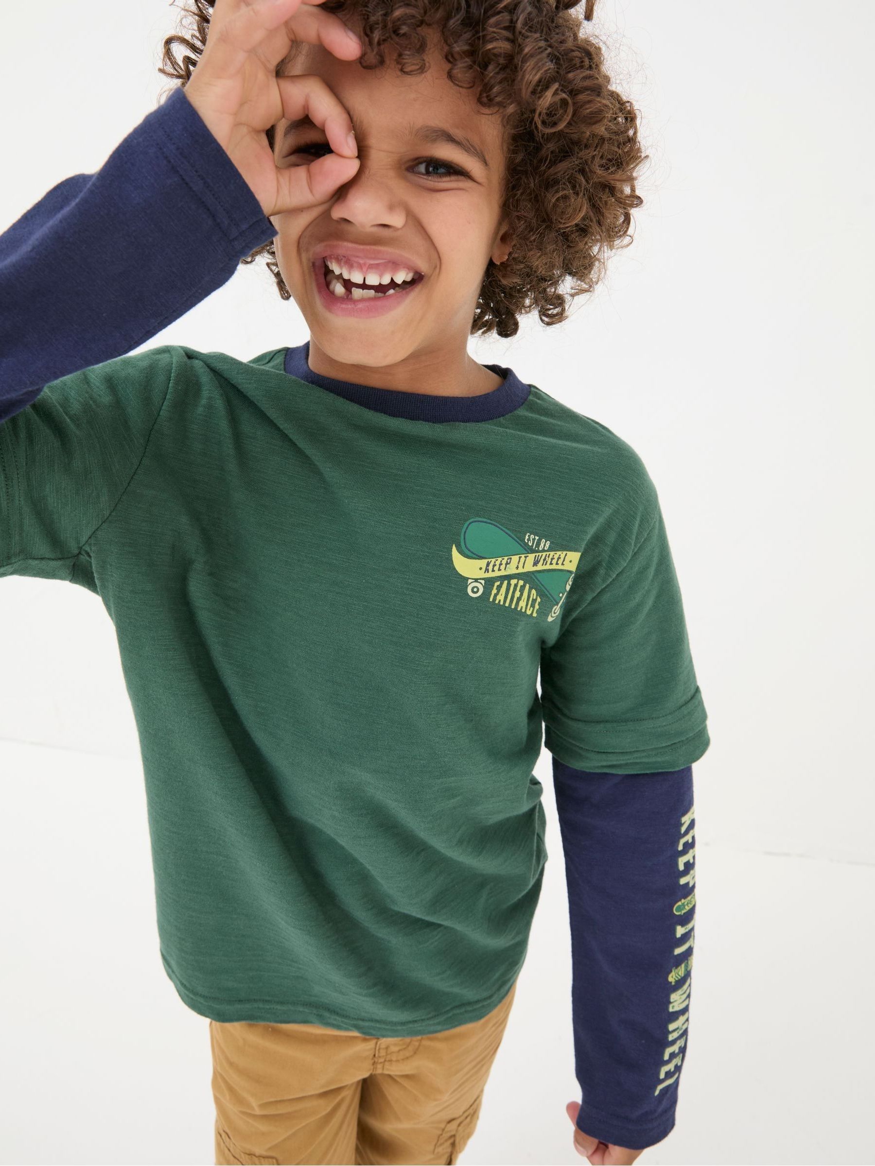 Green Skate Layered T-Shirt - Image 1 of 5