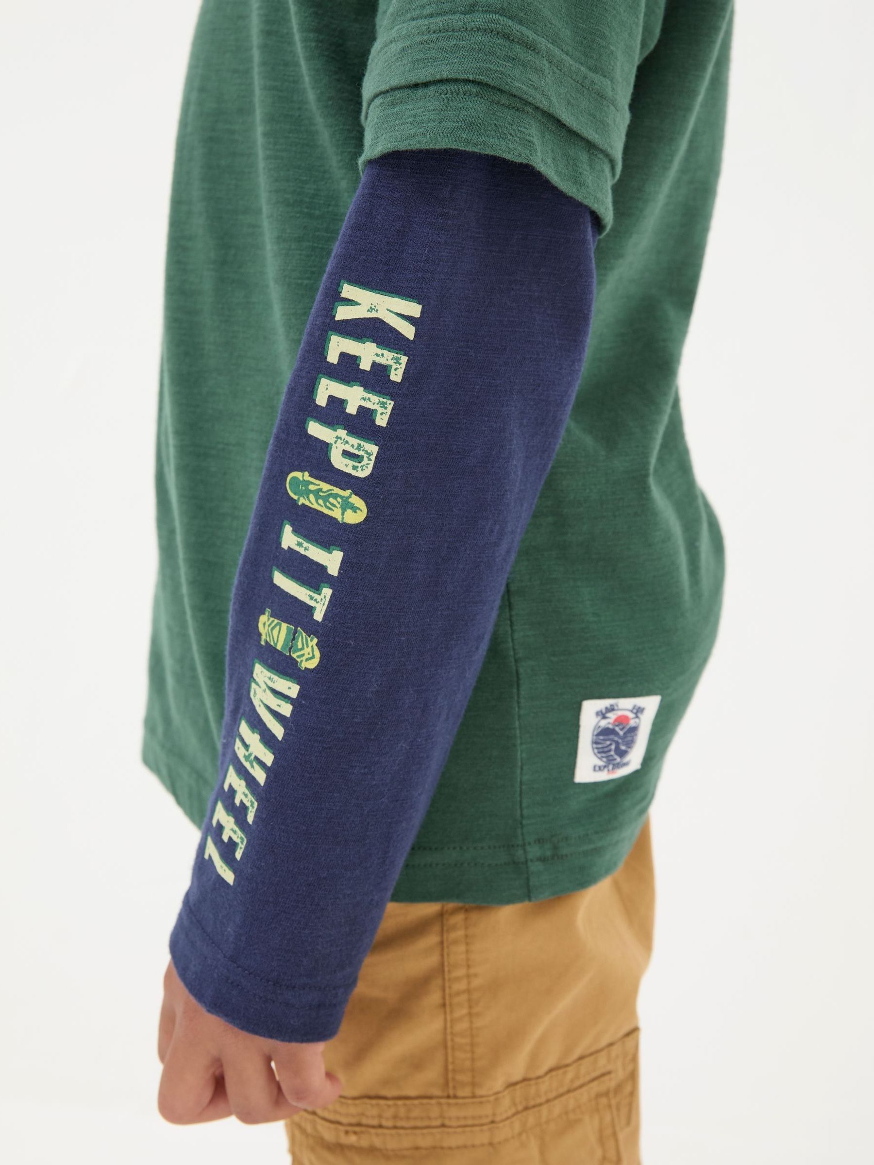 Green Skate Layered T-Shirt - Image 4 of 5